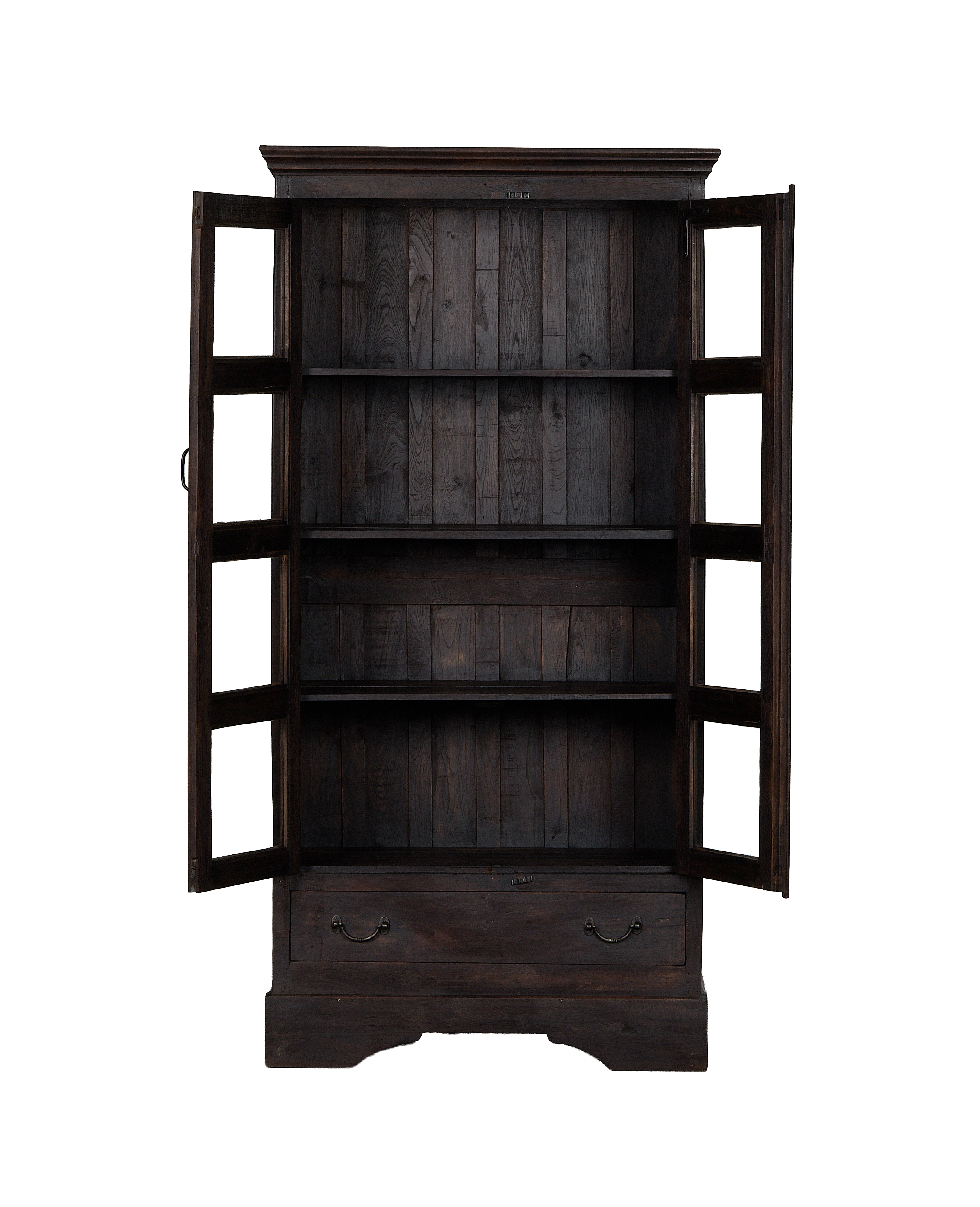 Wood Cabinet - Stained detail view