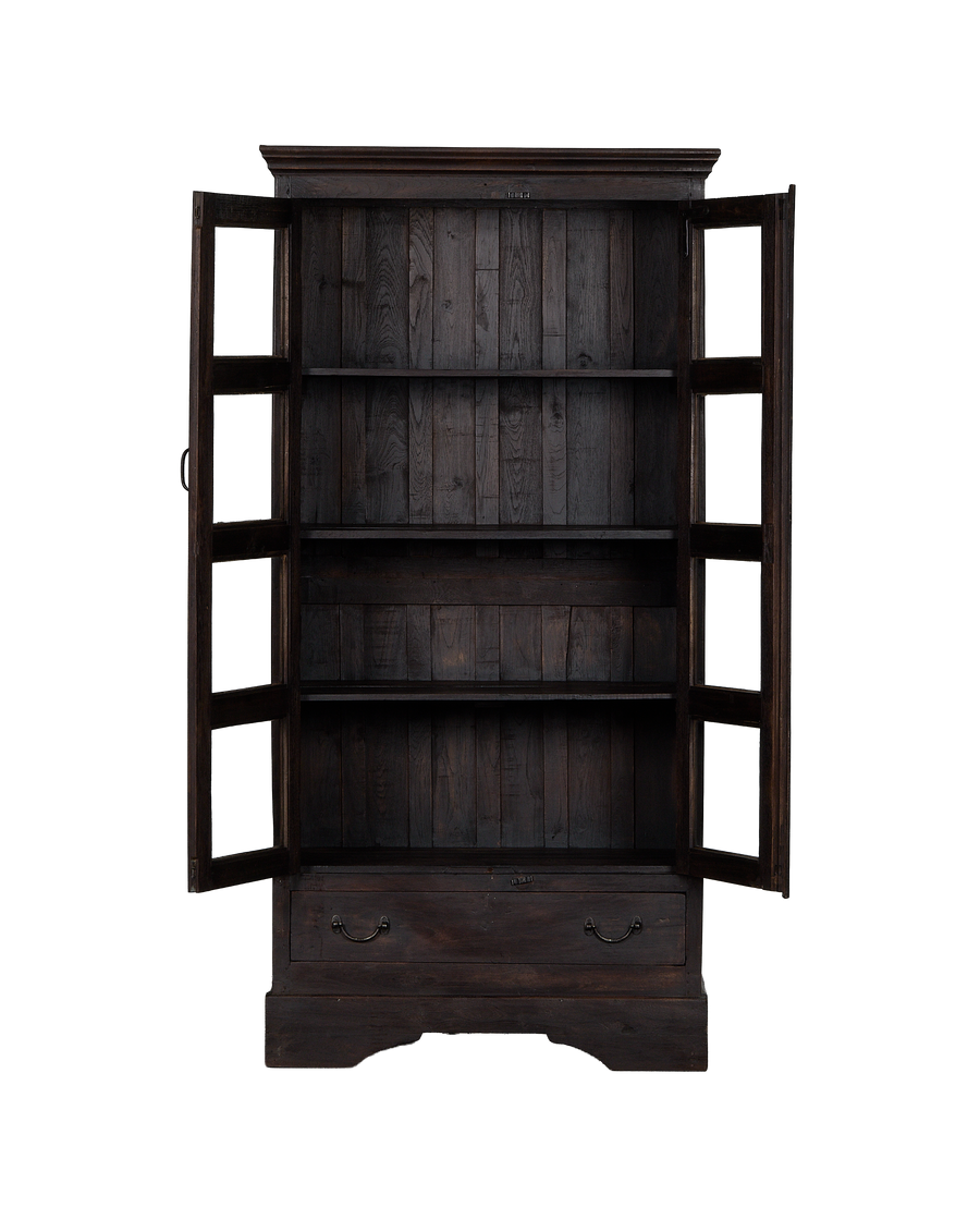 Wood Cabinet - Stained detail view