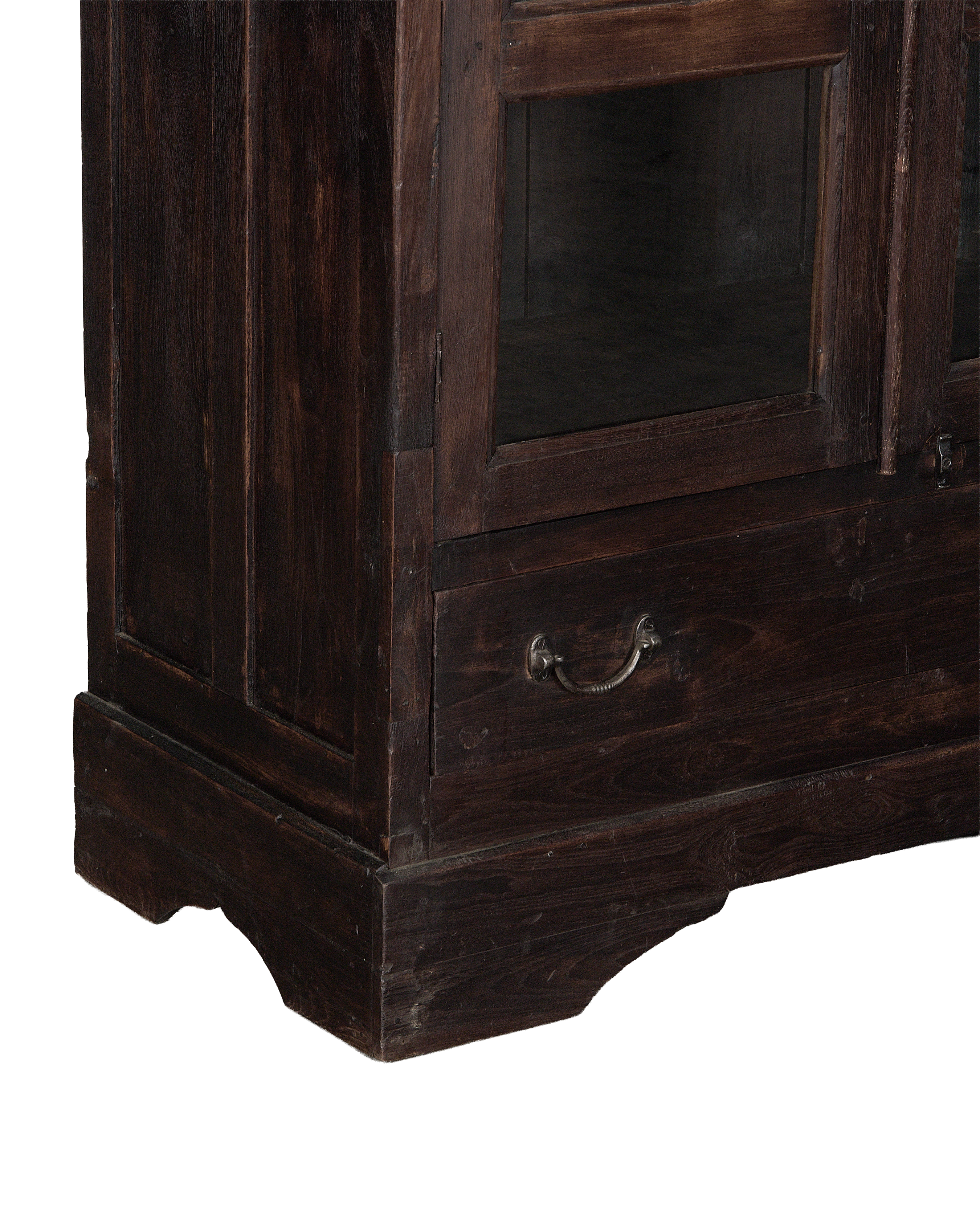 Wood Cabinet - Stained back view