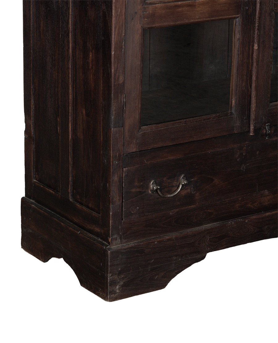 Wood Cabinet - Stained back view
