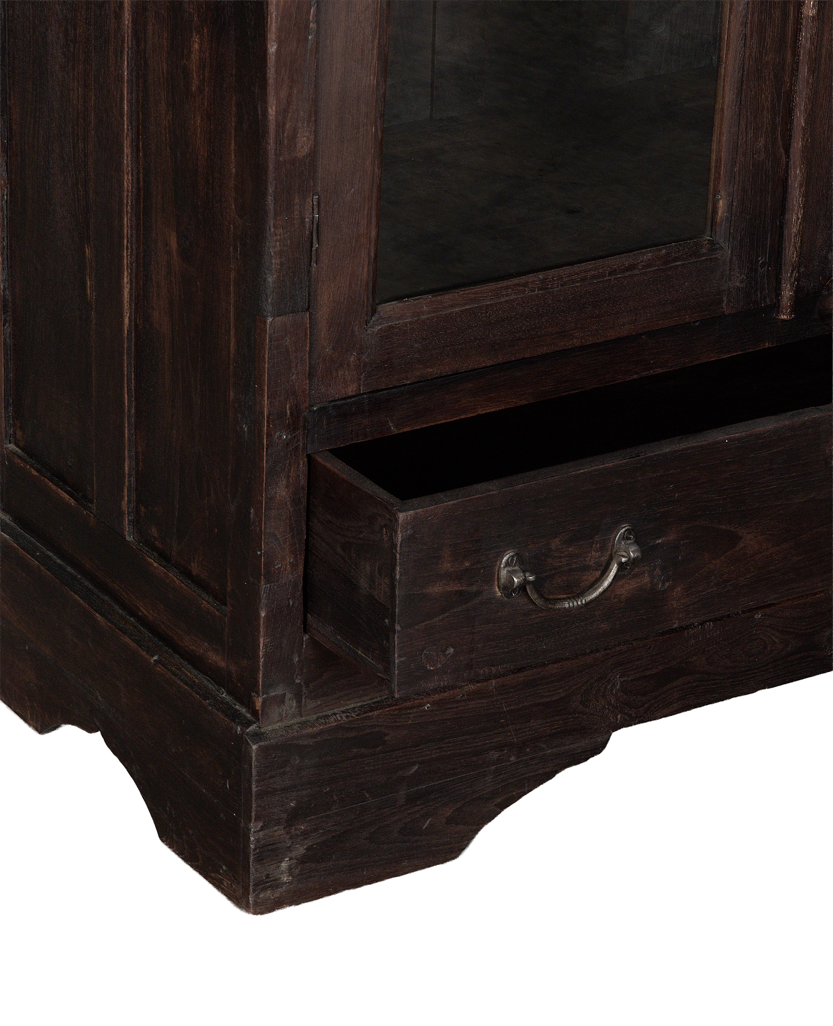 Wood Cabinet - Stained side view