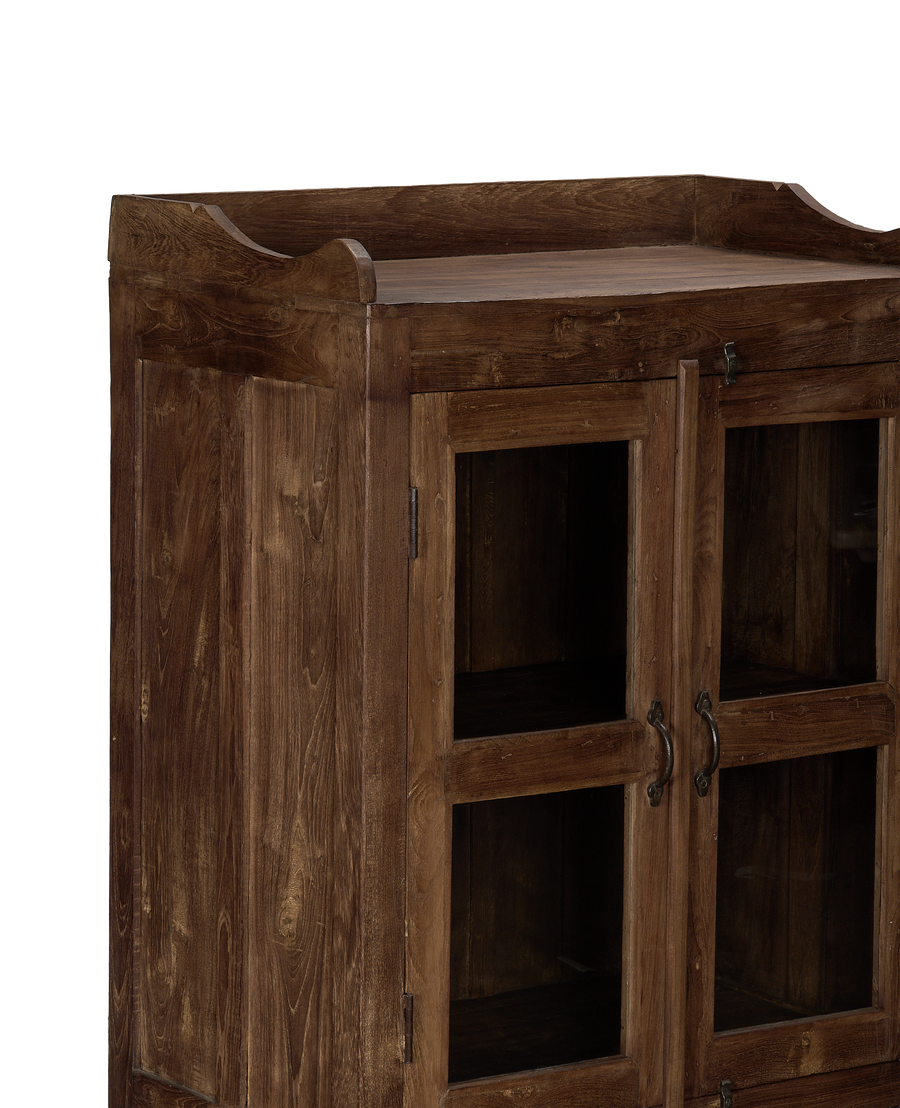 Wood Cabinet - Natural side view