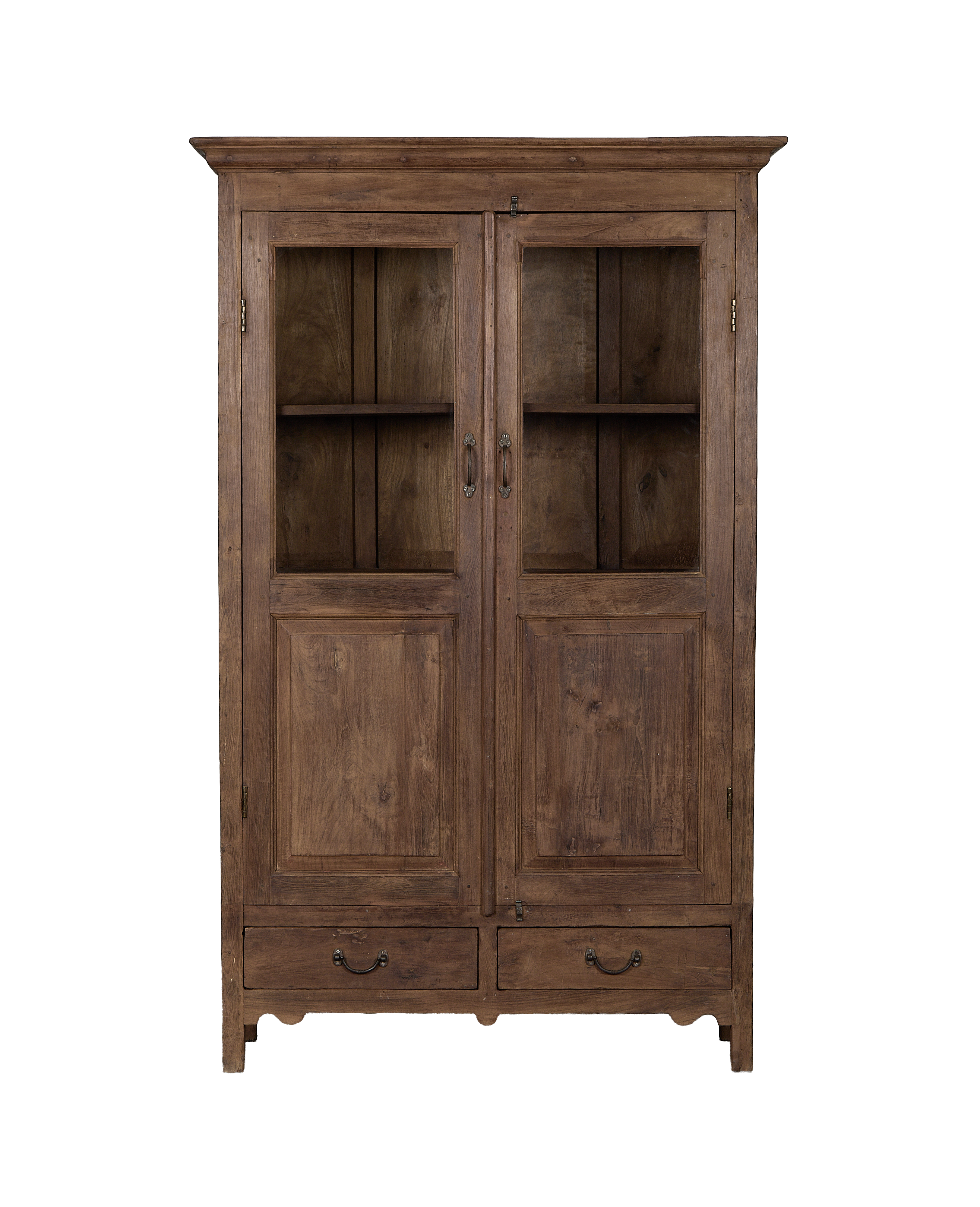 Wood Cabinet - Natural - oak - from India - vintage