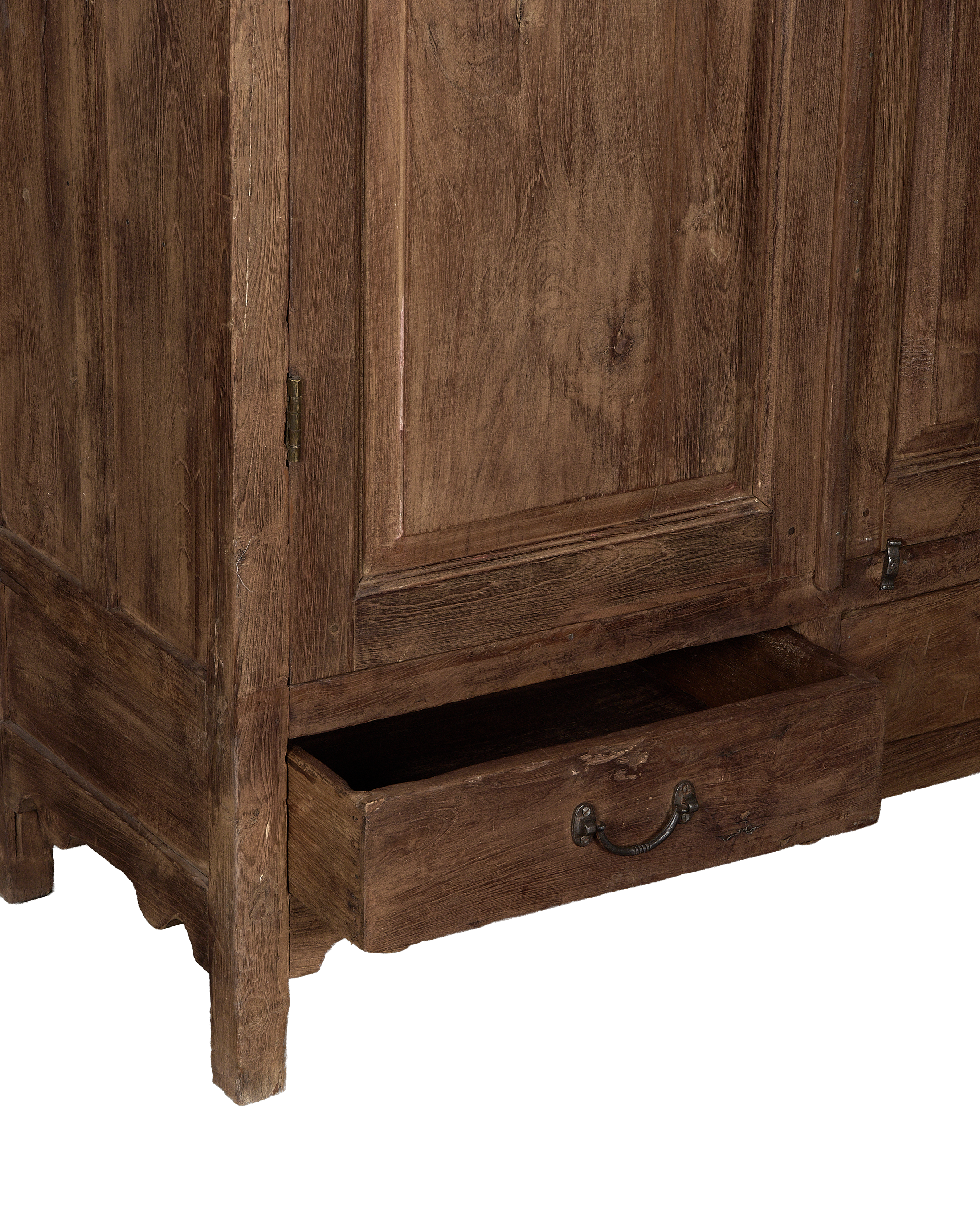 Wood Cabinet - Natural side view