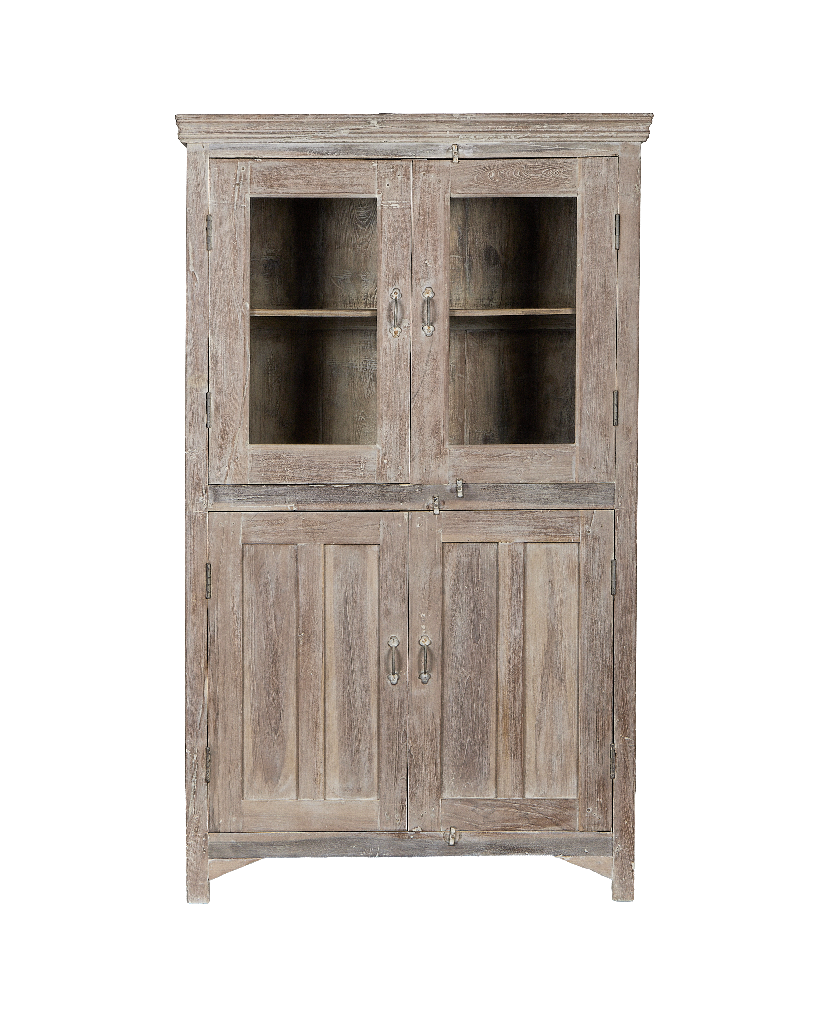 Wood Cabinet - Bleached - oak - from India - vintage