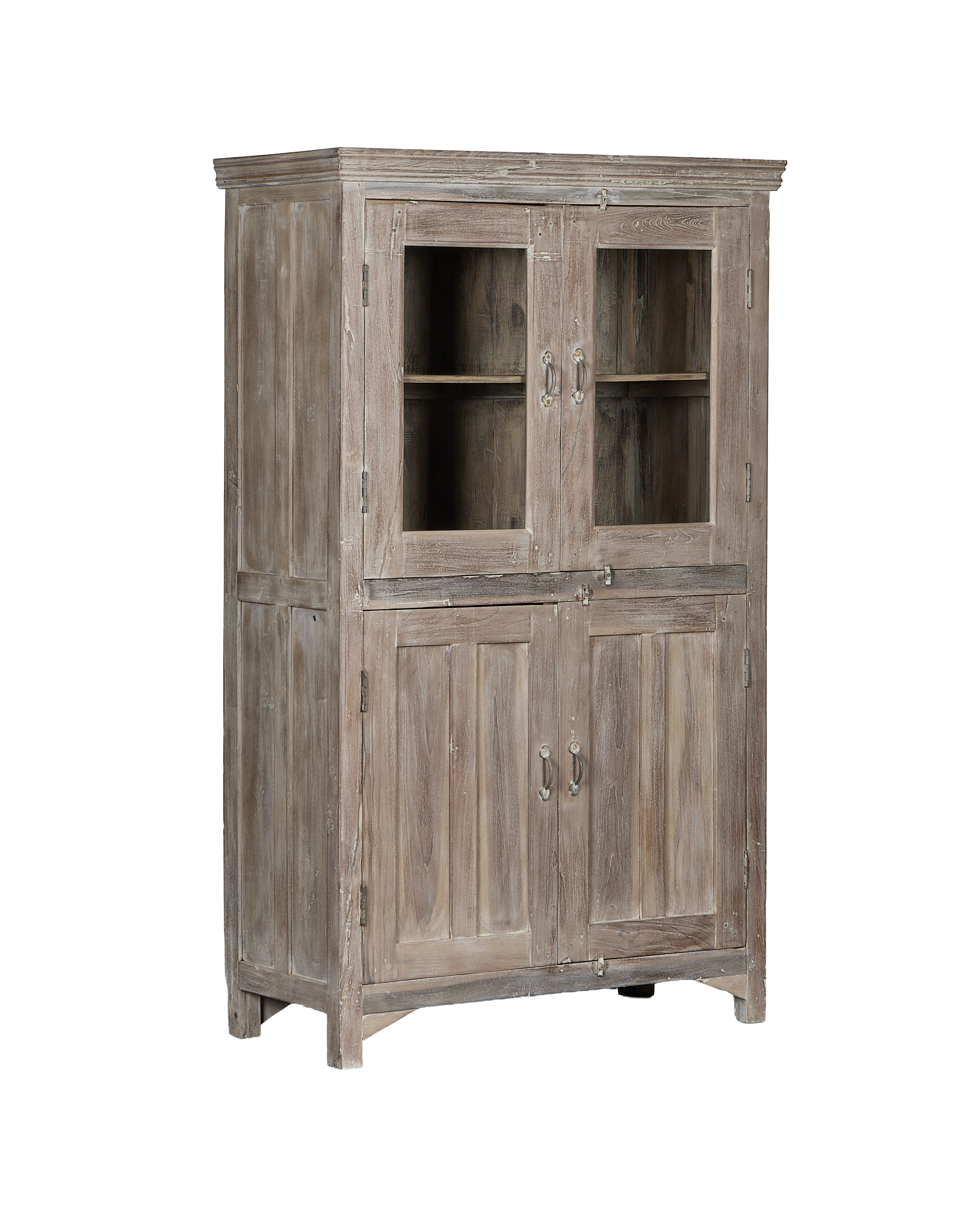Wood Cabinet - Bleached alternate angle