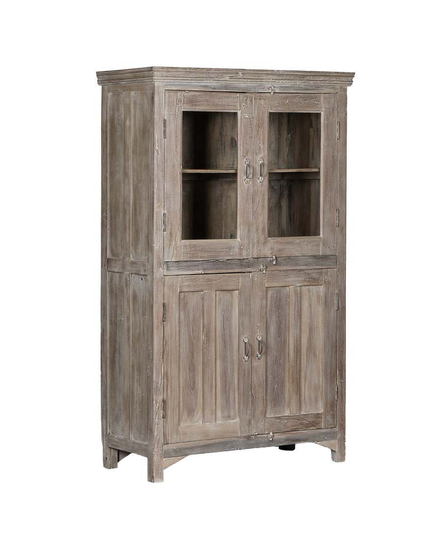 Wood Cabinet - Bleached alternate angle