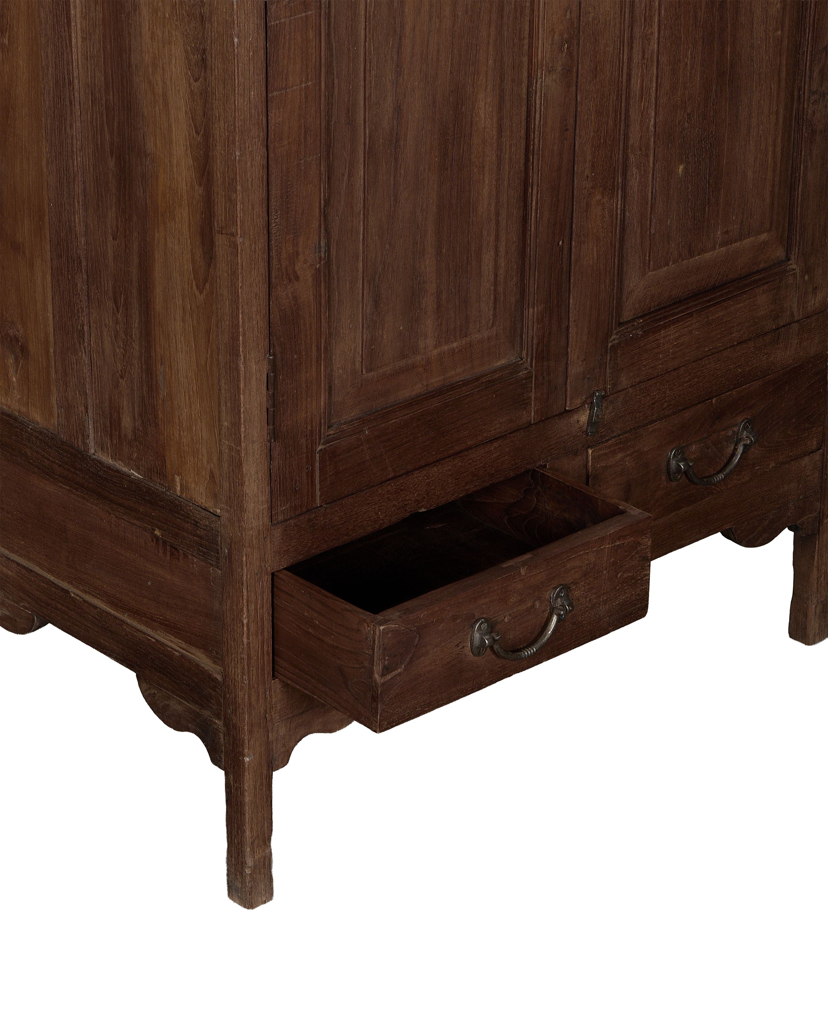 Wood Cabinet - Natural side view