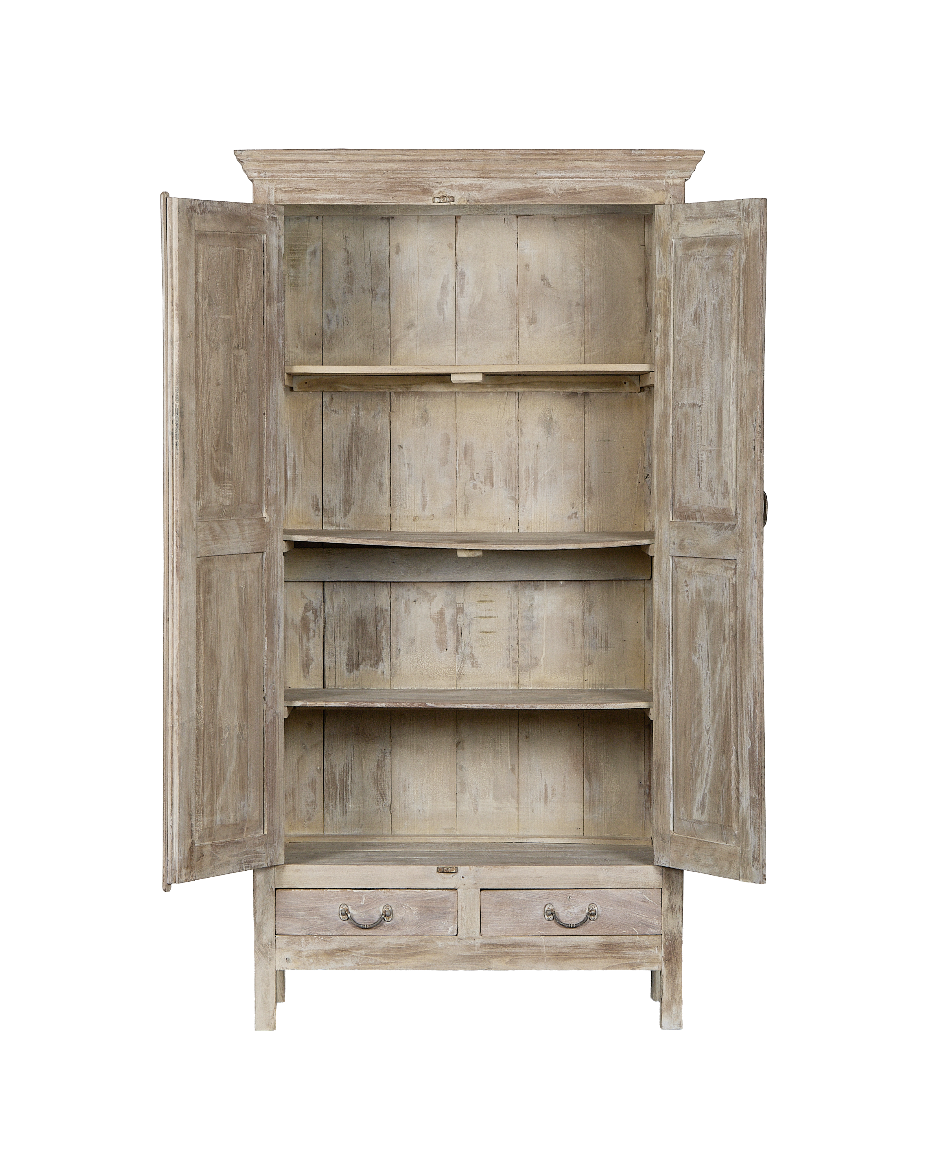 Wood Cabinet - Bleached detail view