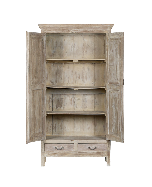 Wood Cabinet - Bleached