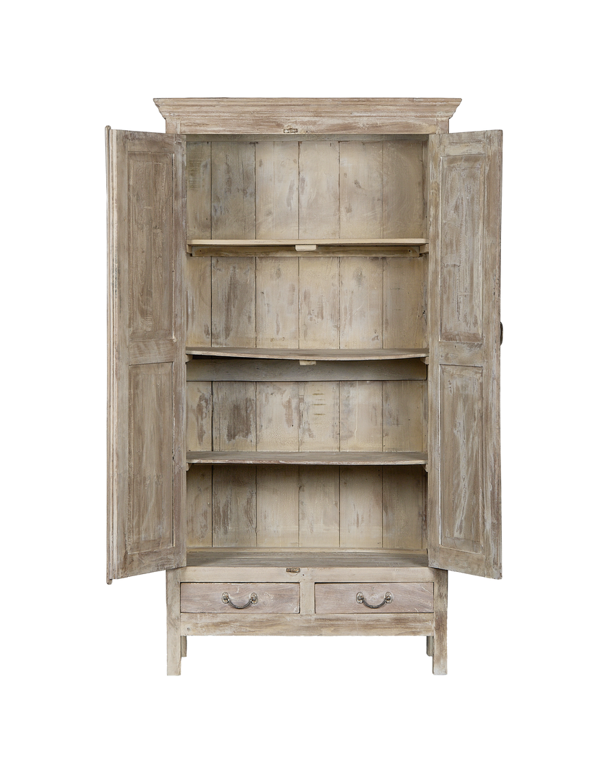 Wood Cabinet - Bleached detail view