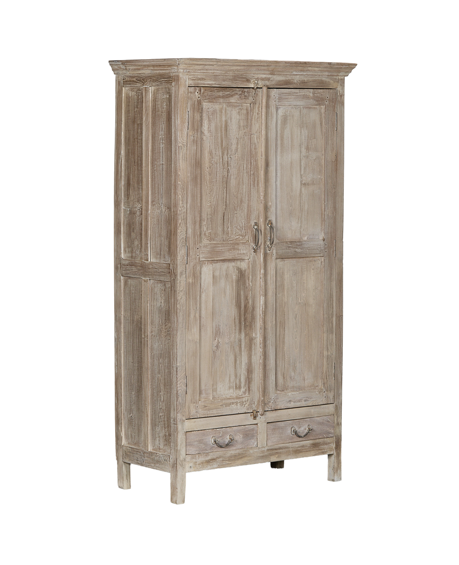 Wood Cabinet - Bleached alternate angle