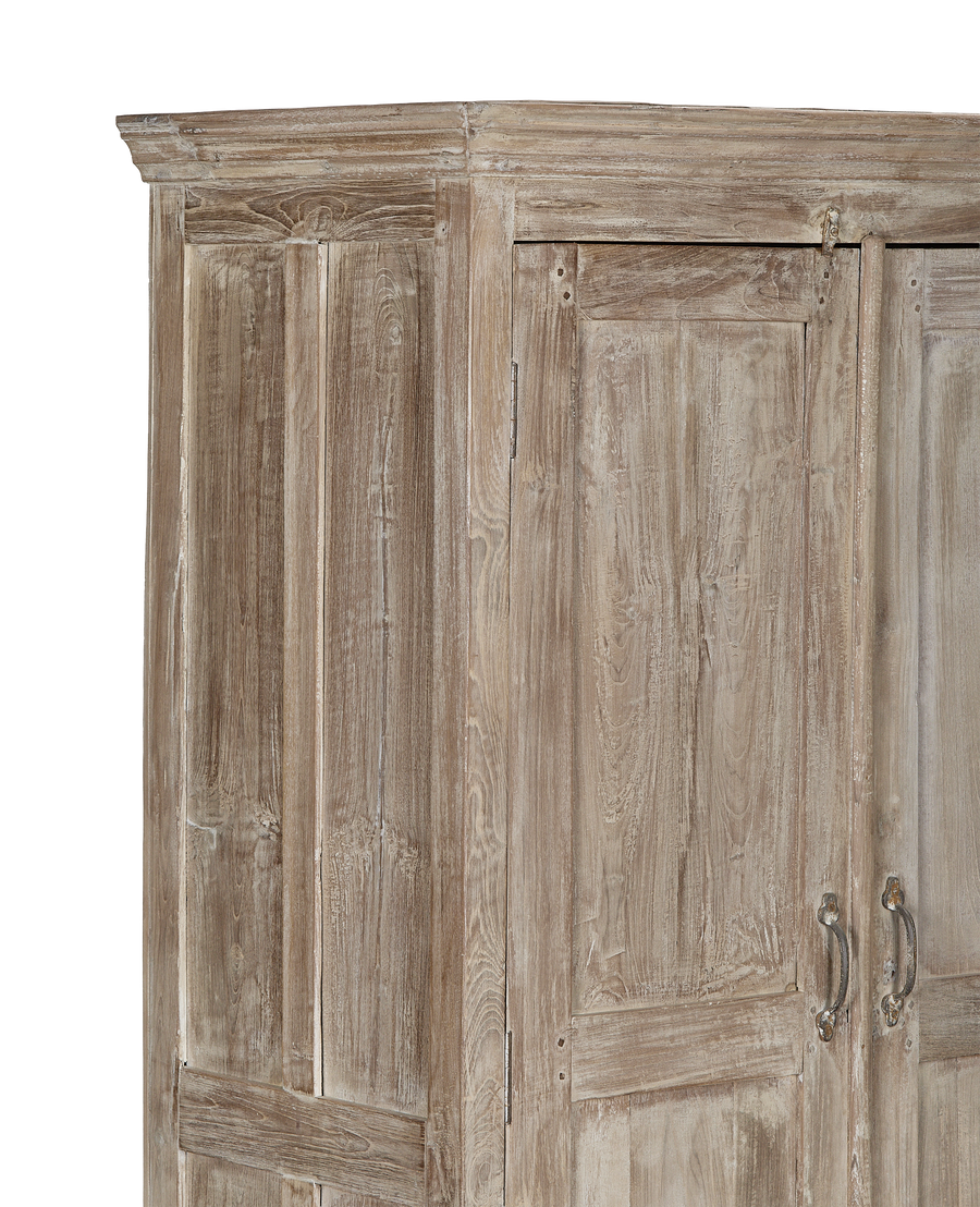 Wood Cabinet - Bleached close-up