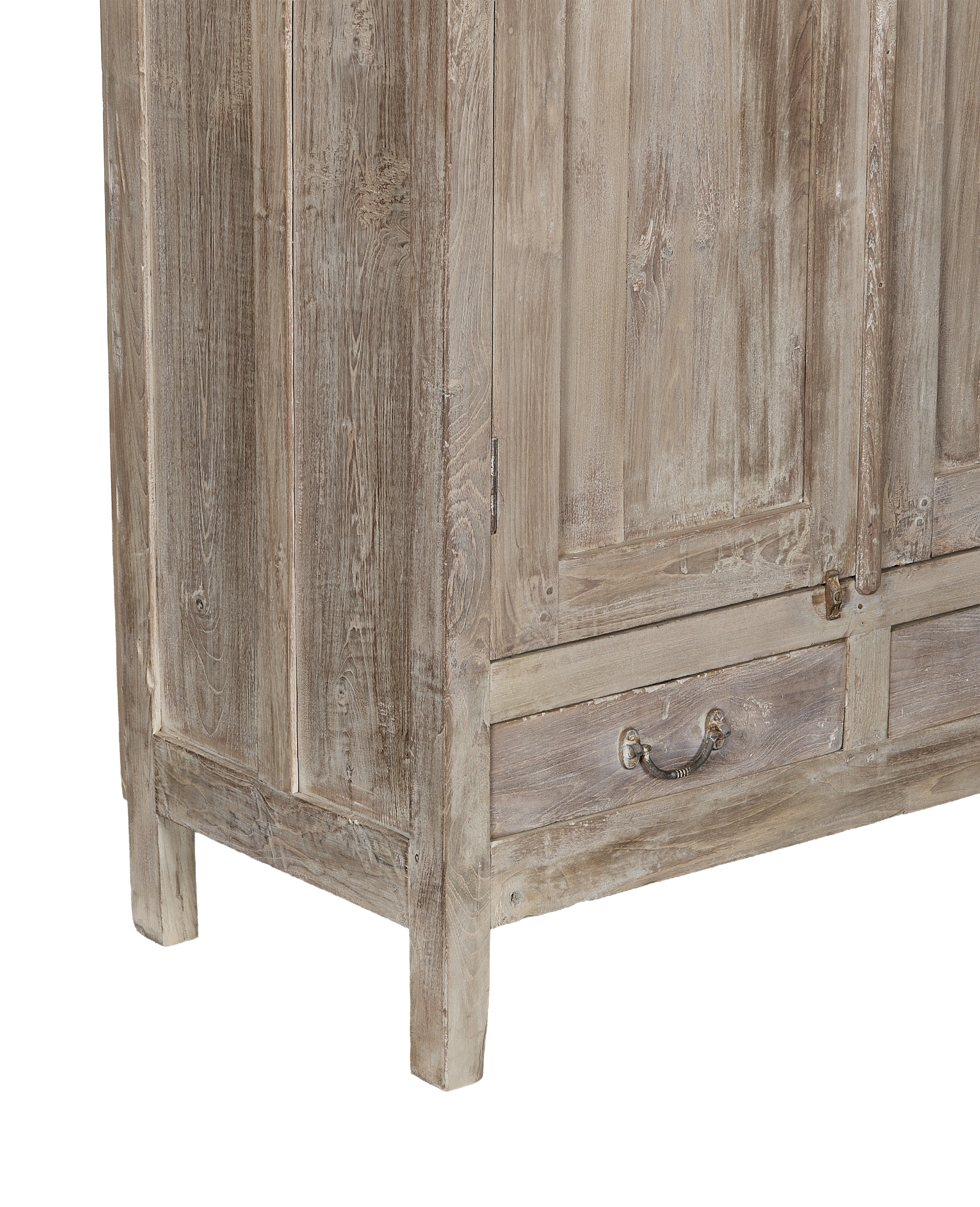 Wood Cabinet - Bleached back view