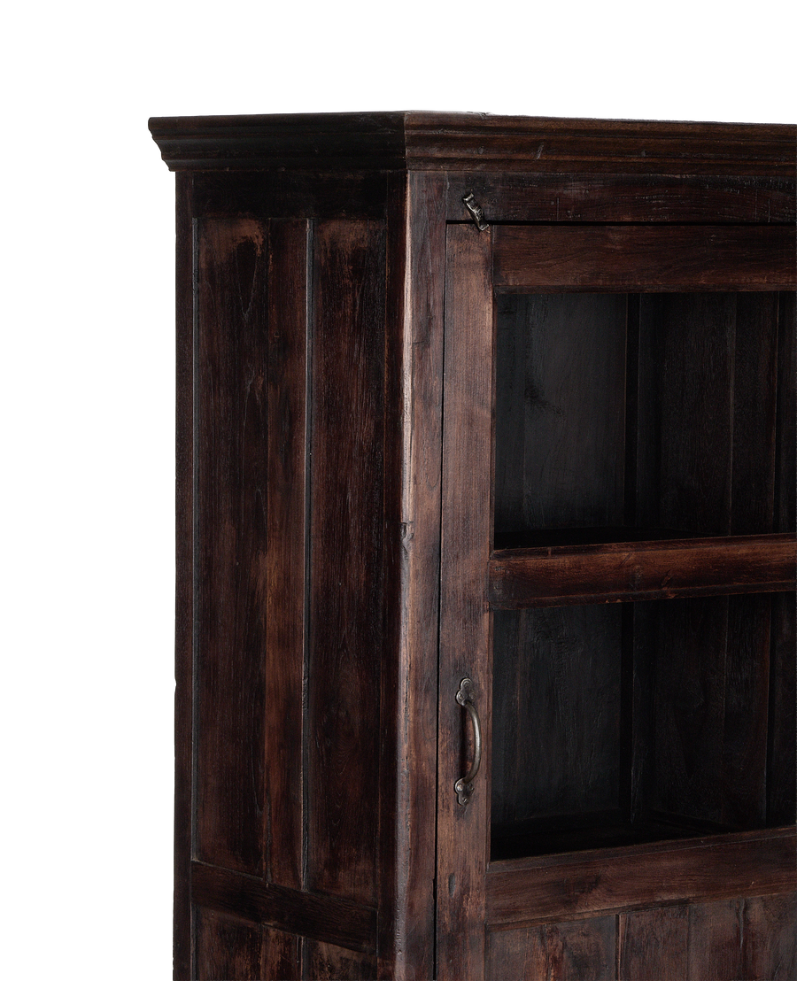Wood Cabinet - Stained back view