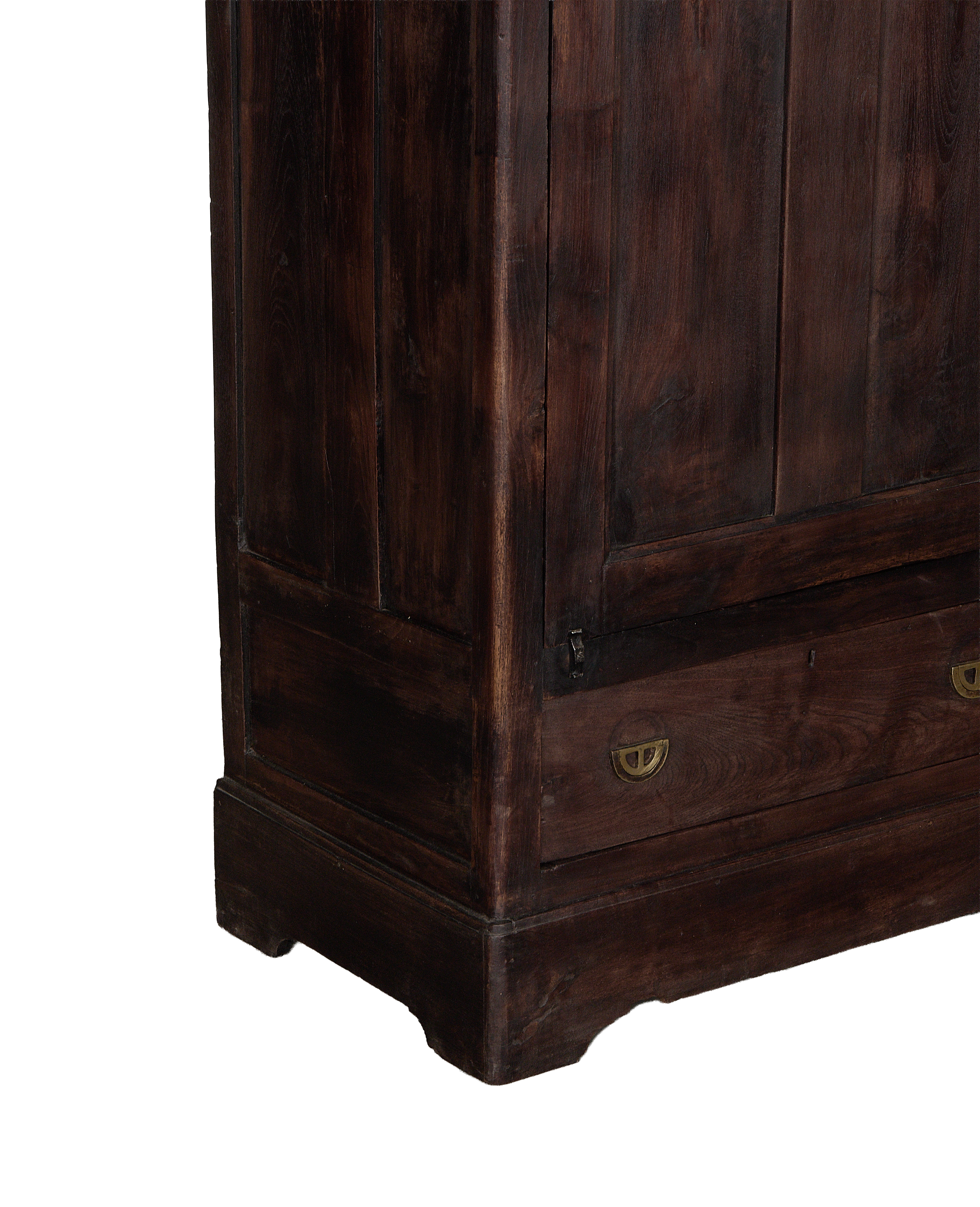 Wood Cabinet - Stained side view