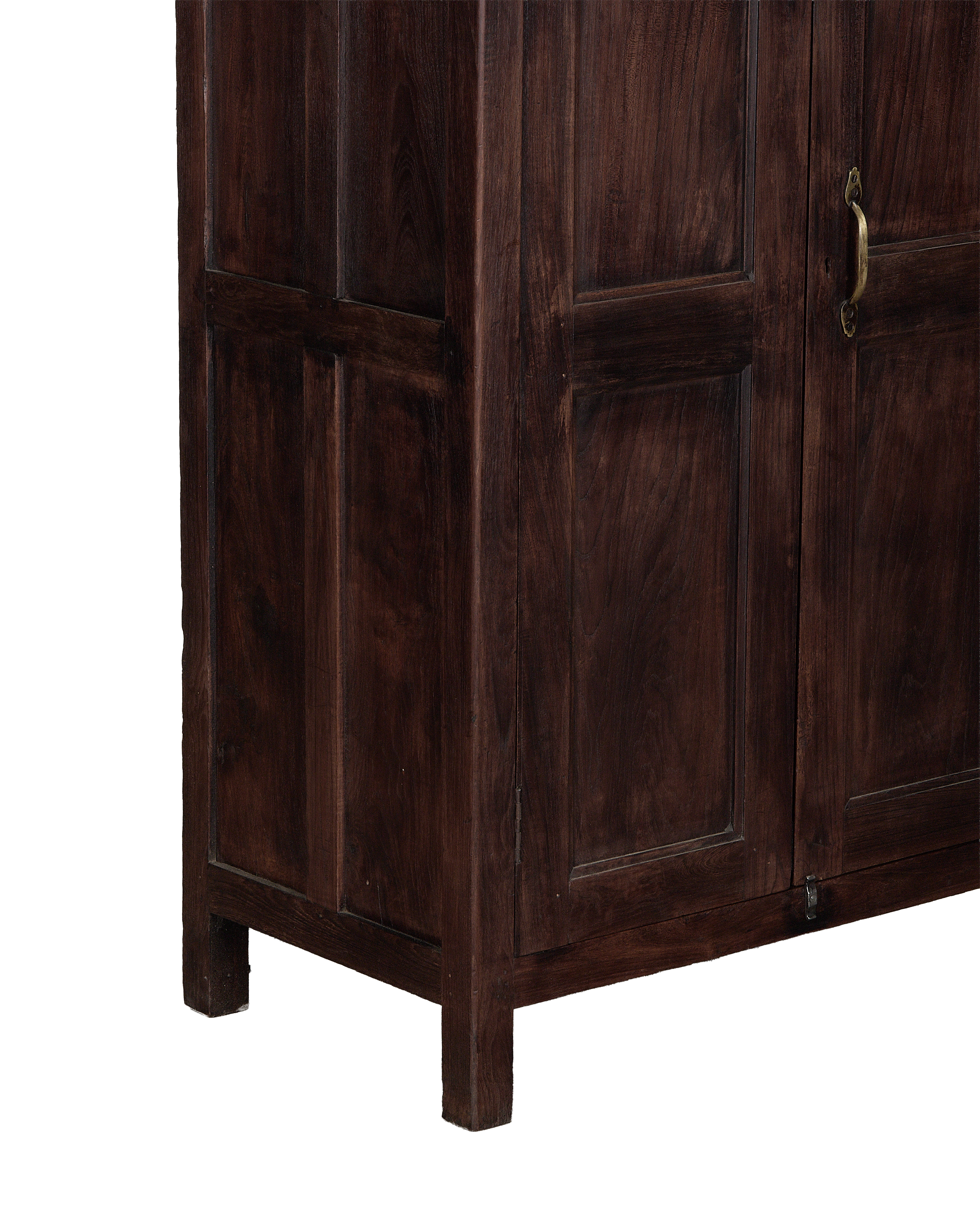 Wood Cabinet - Stained side view