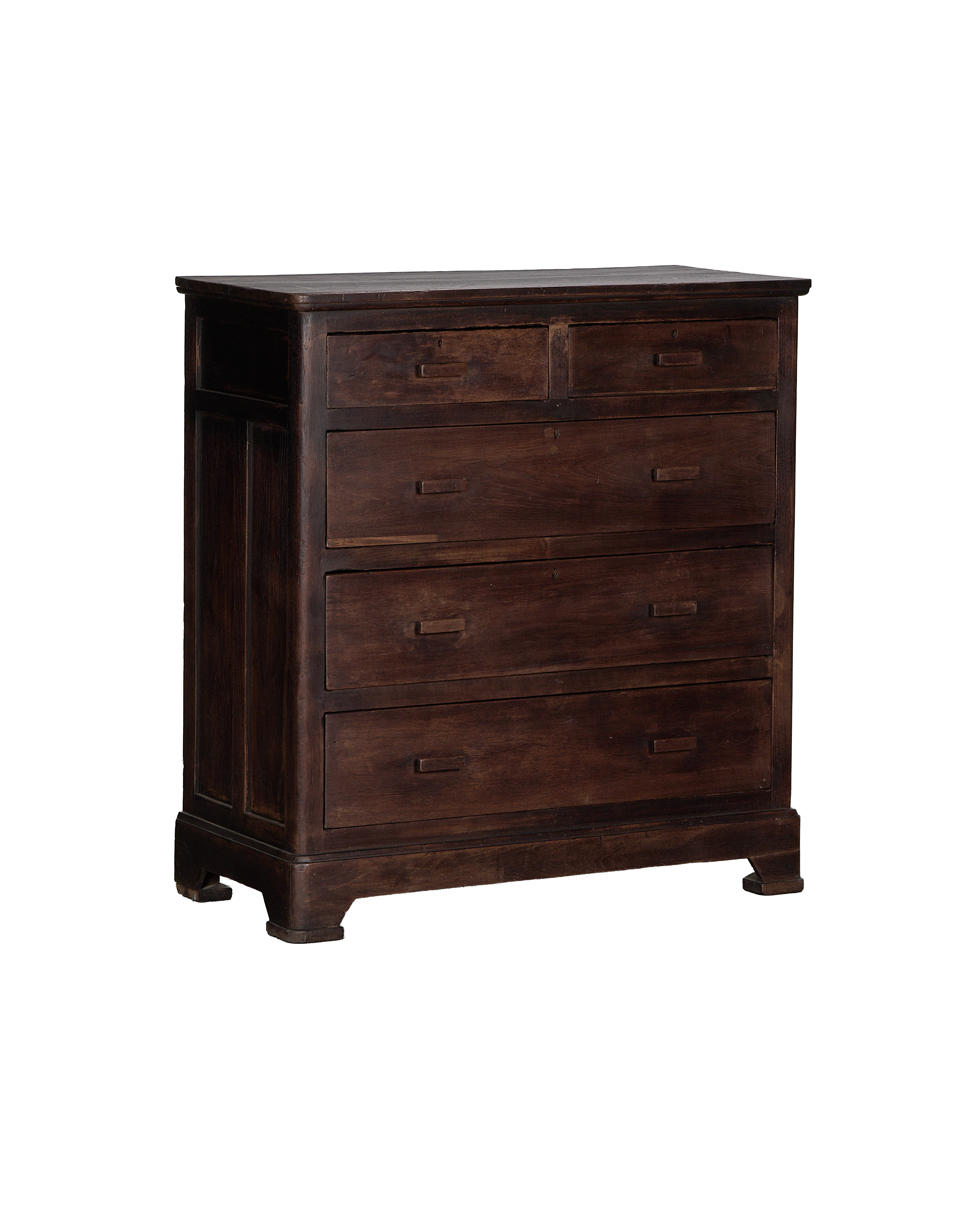 Wood Dresser - Stained detail view
