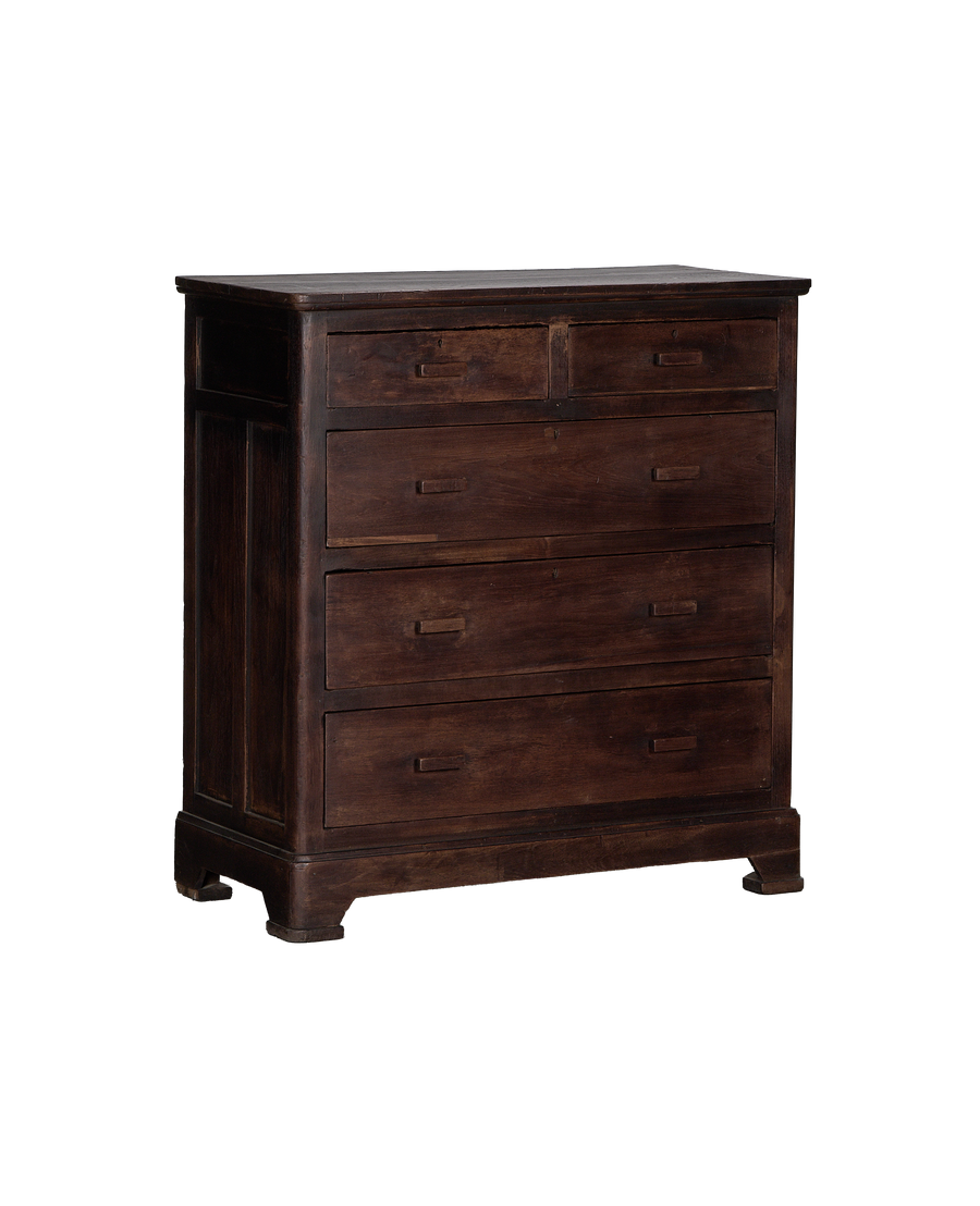 Wood Dresser - Stained detail view