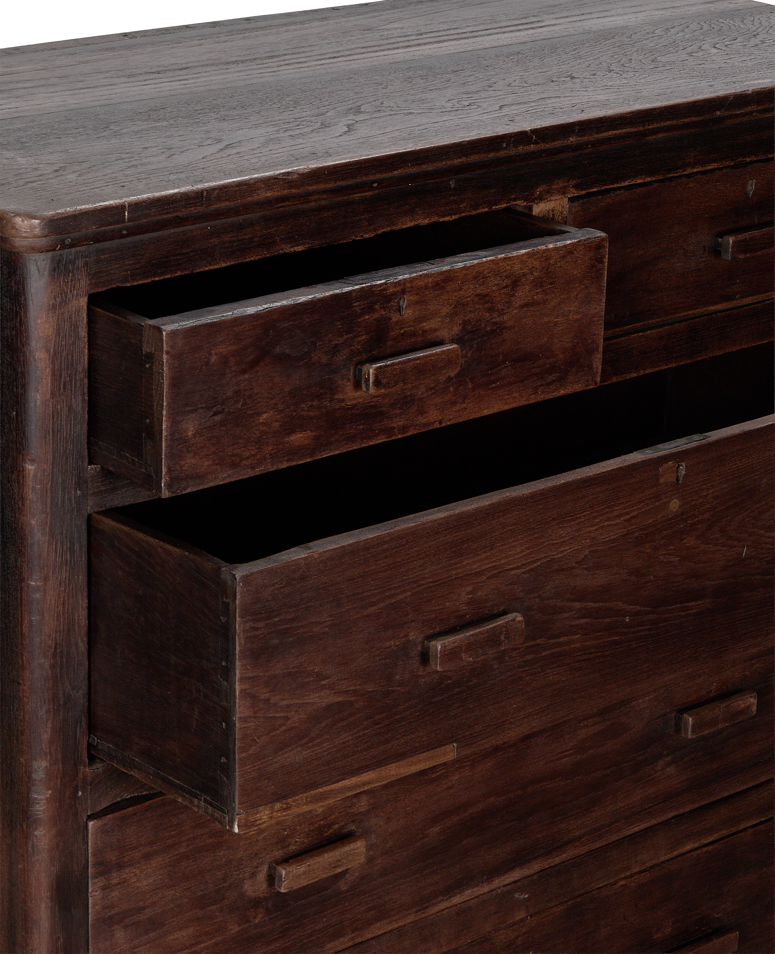 Wood Dresser - Stained close-up