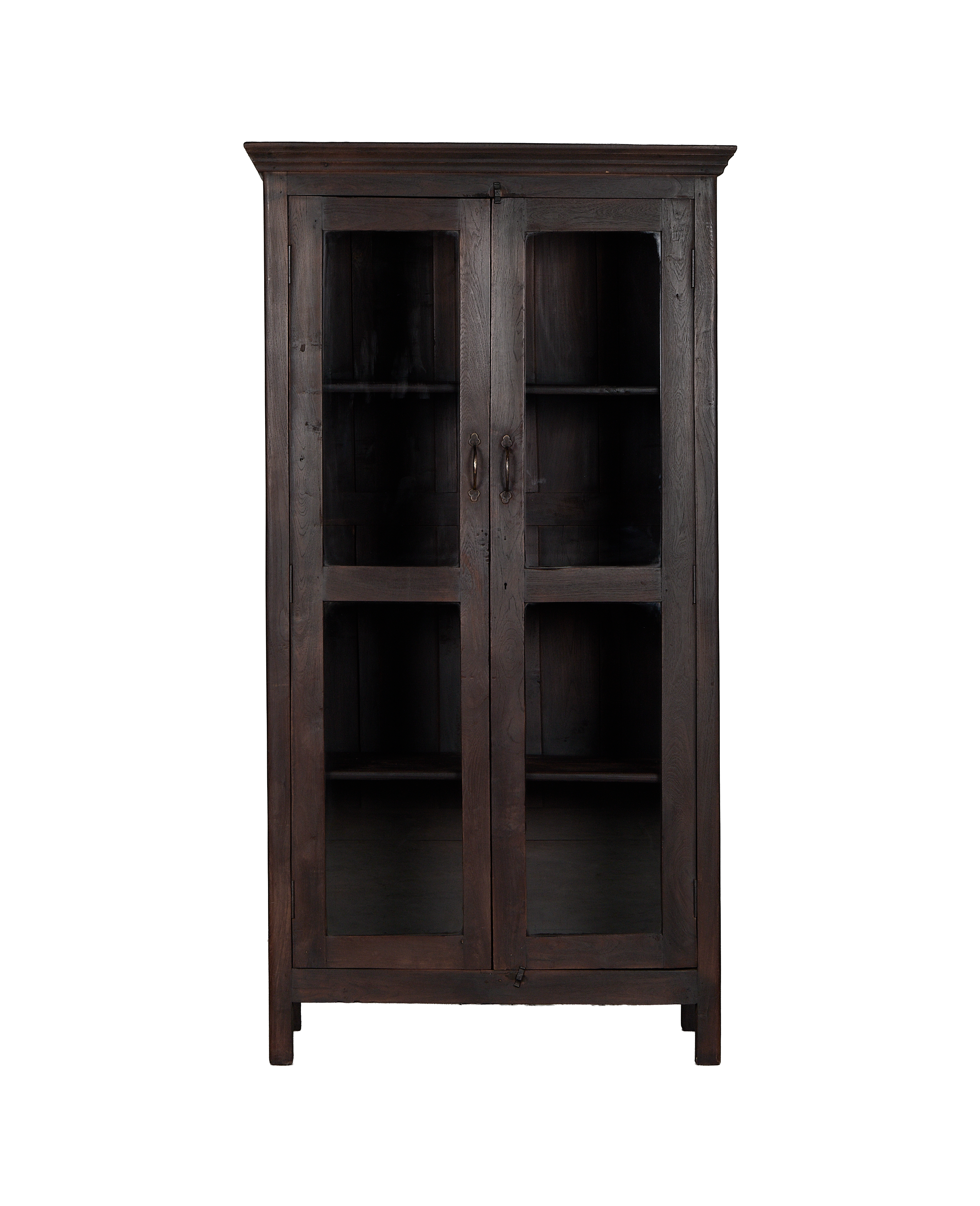 Wood Cabinet - Stained - oak - from India - vintage