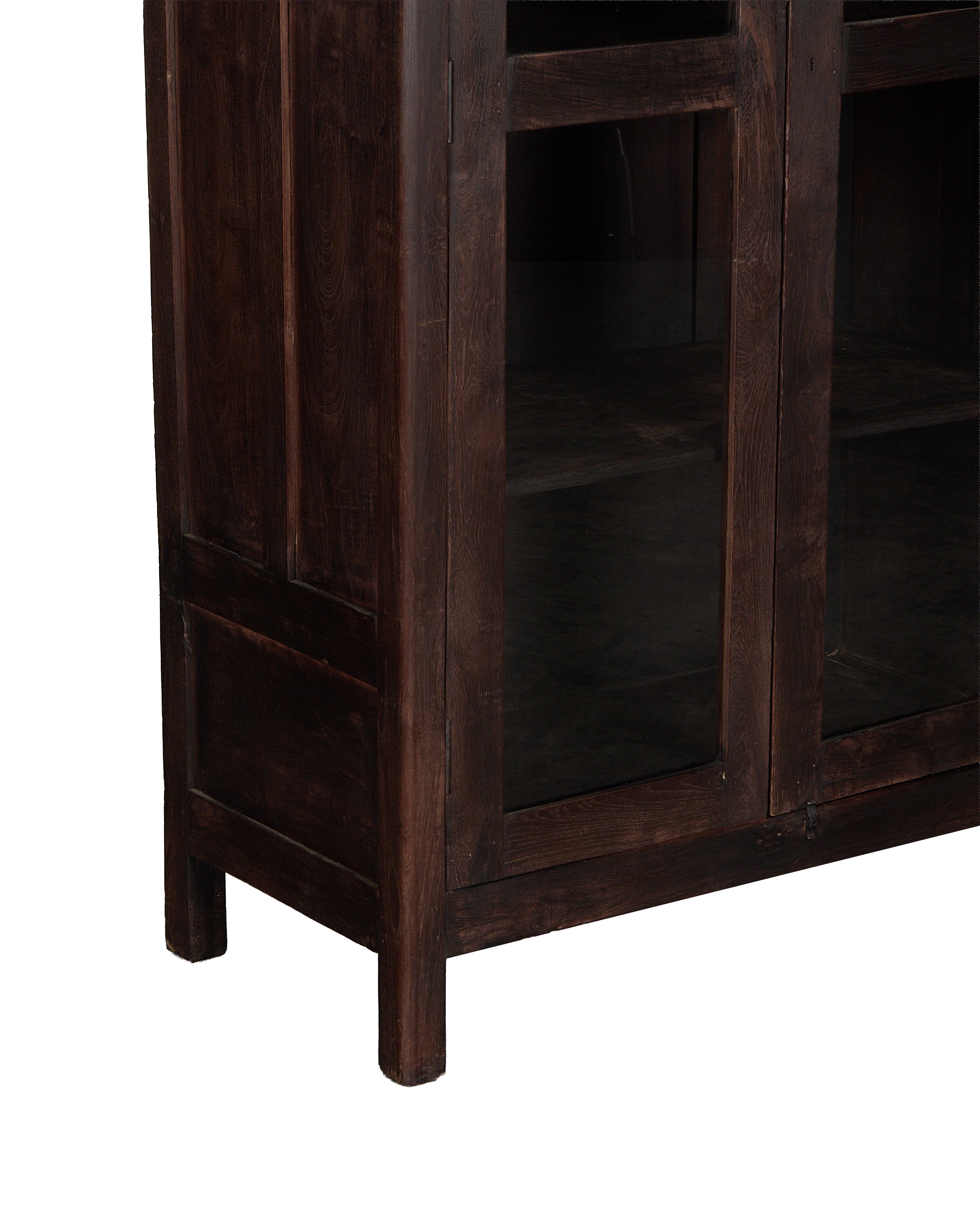 Wood Cabinet - Stained side view