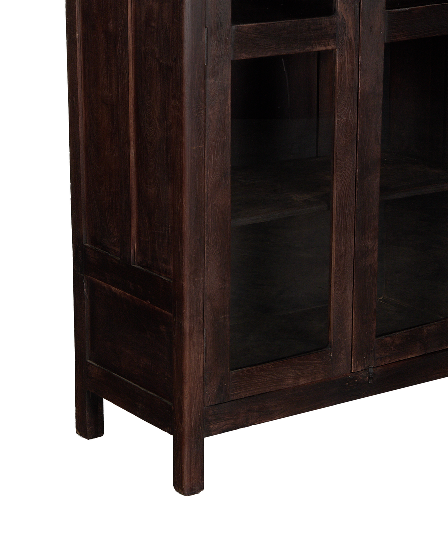 Wood Cabinet - Stained side view