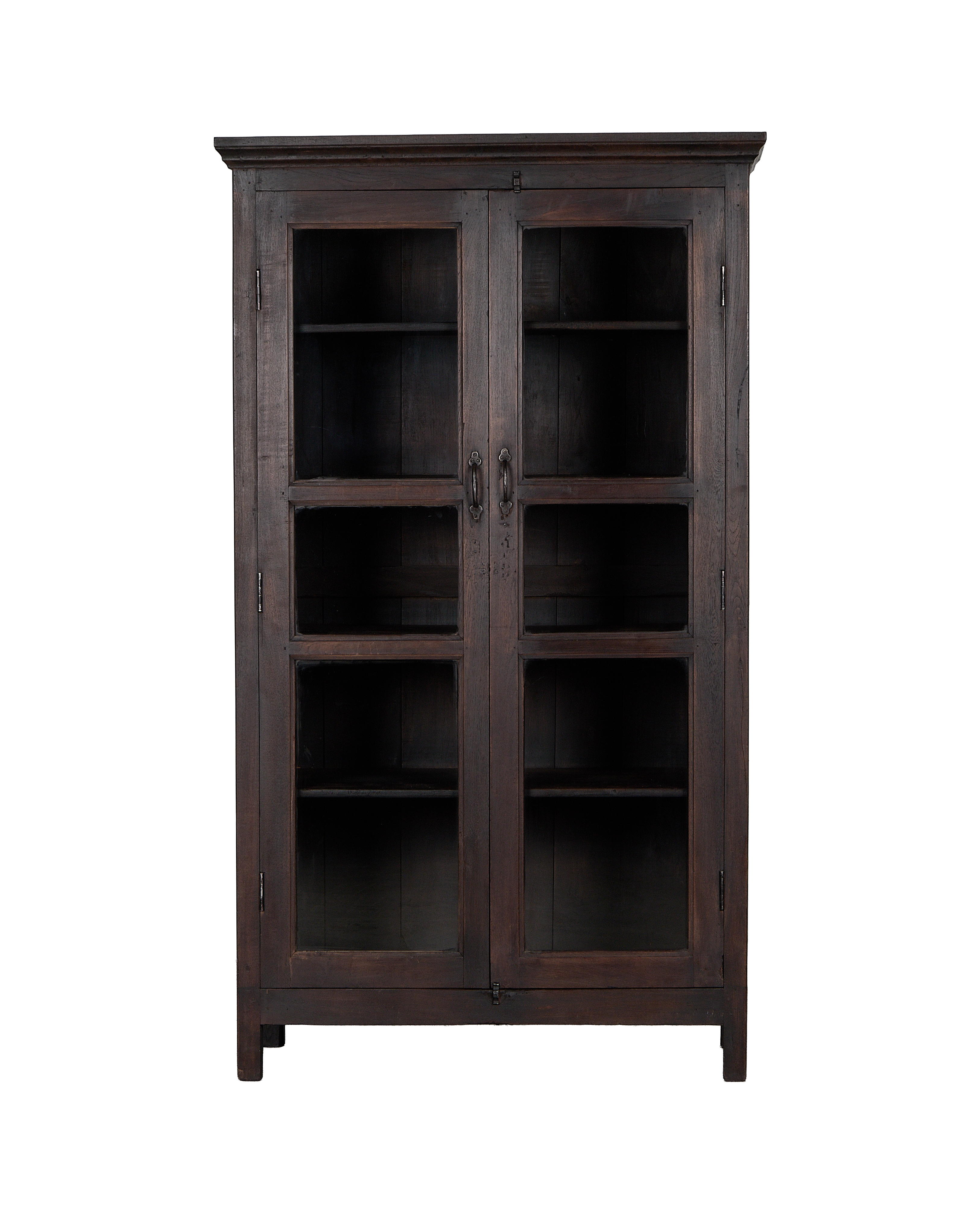 Wood Cabinet - Stained - oak - from India - vintage