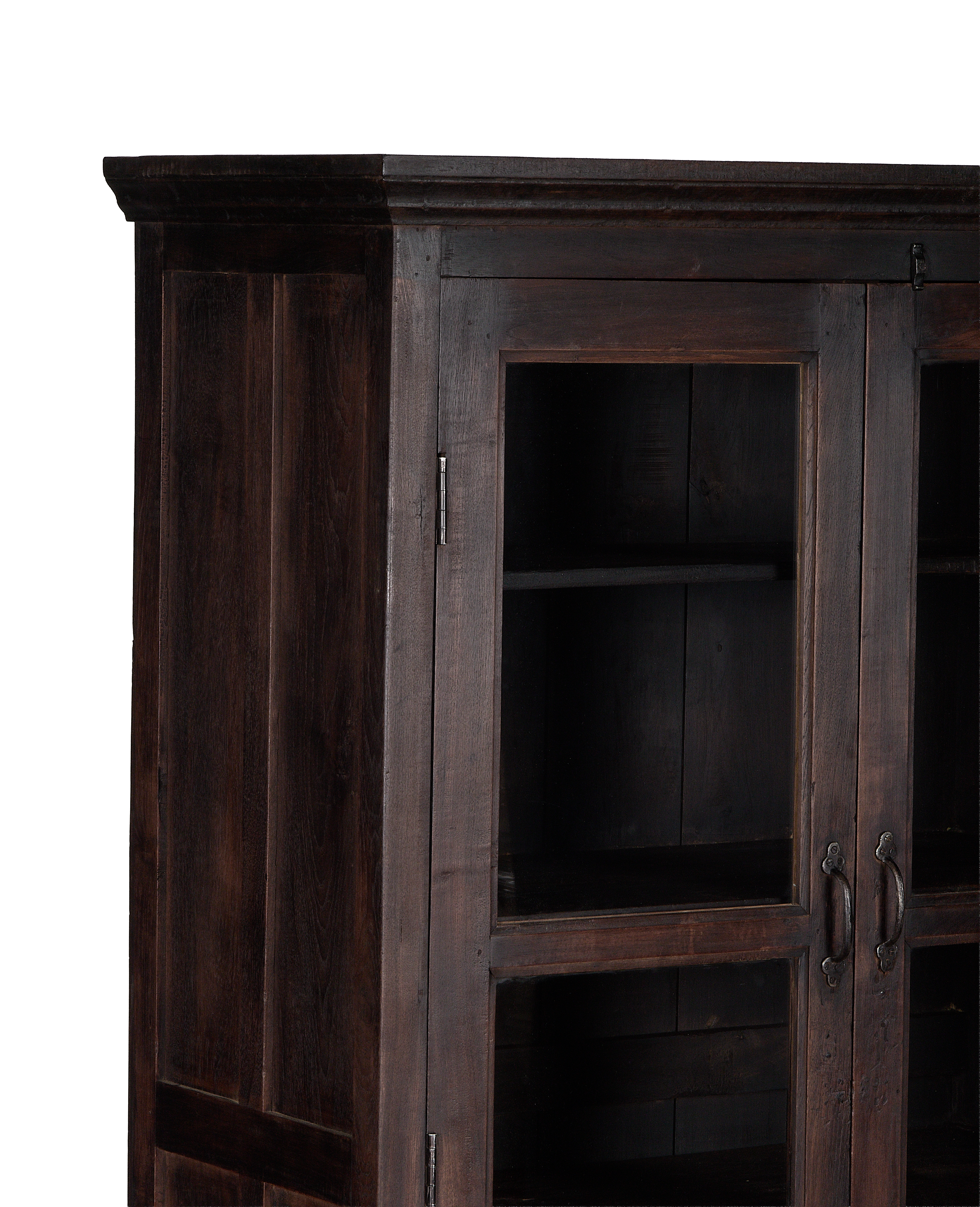 Wood Cabinet - Stained side view