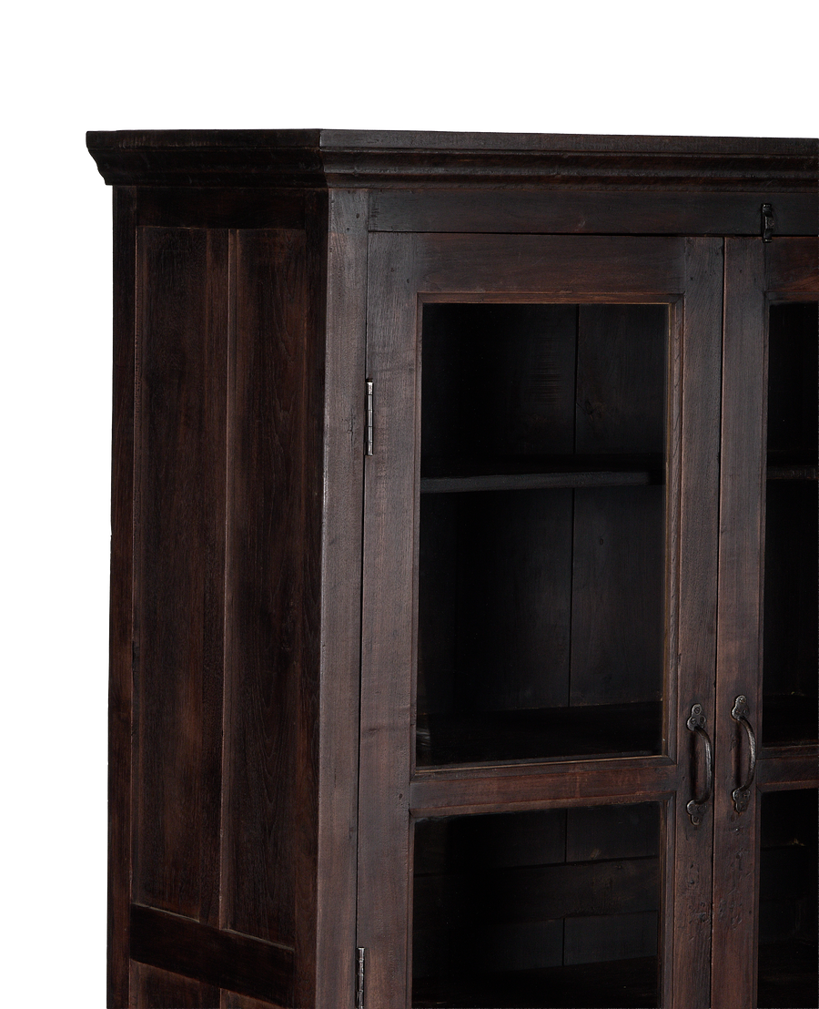 Wood Cabinet - Stained side view