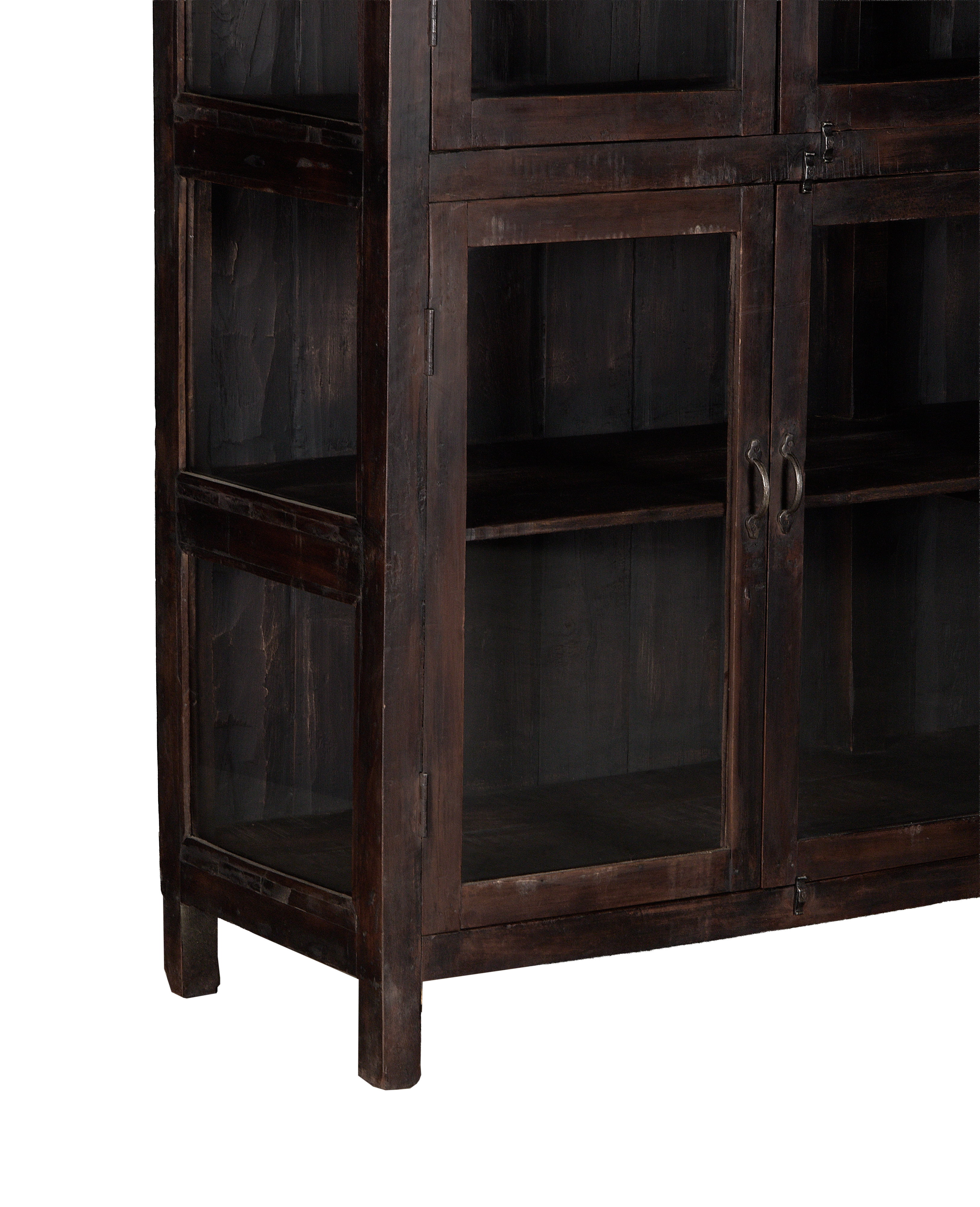 Wood Cabinet - Stained side view