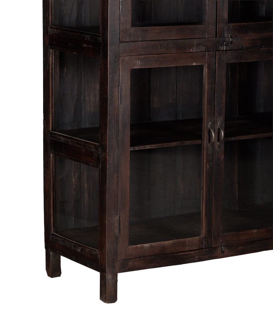 Wood Cabinet - Stained side view
