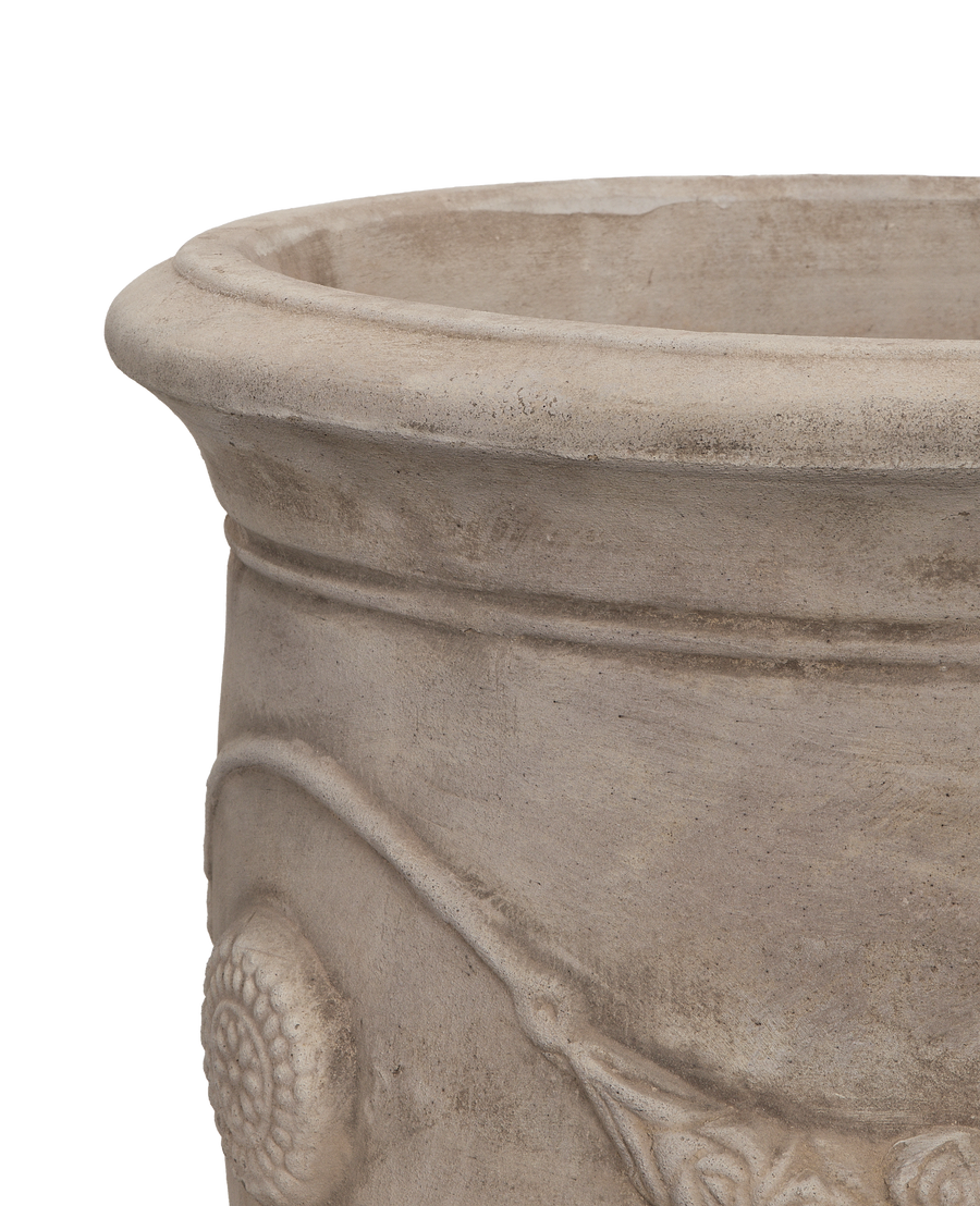Laurel Planter, Medium, ceramic, detail