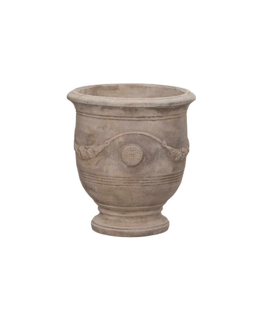 Laurel Planter, Medium, ceramic, front view