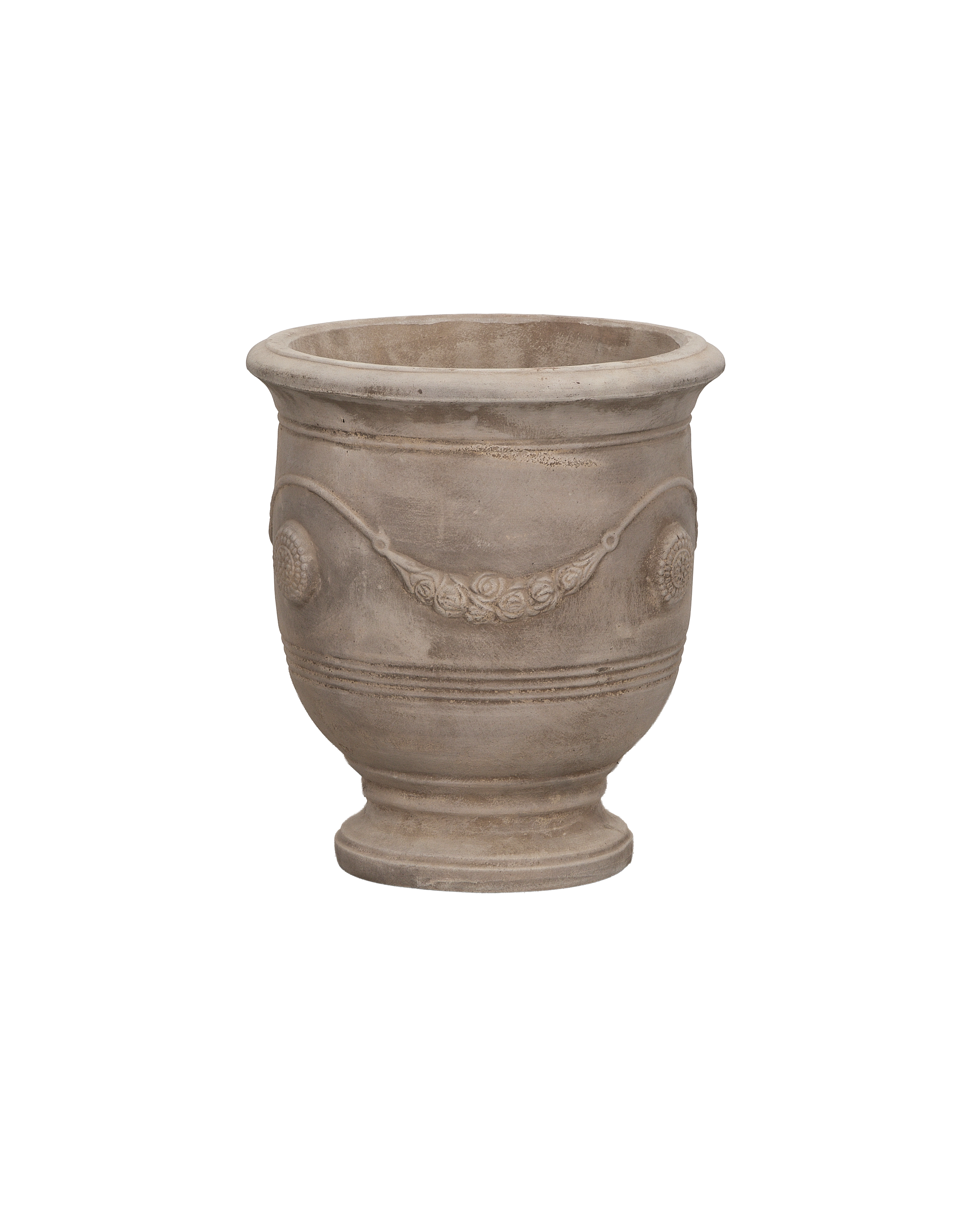 Laurel Planter, Medium, ceramic, front view