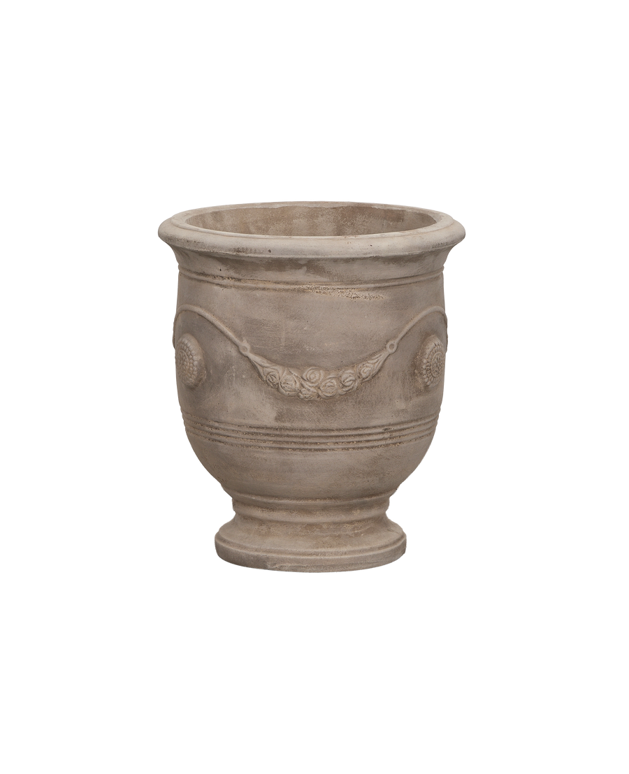 Laurel Planter, Medium, ceramic, front view