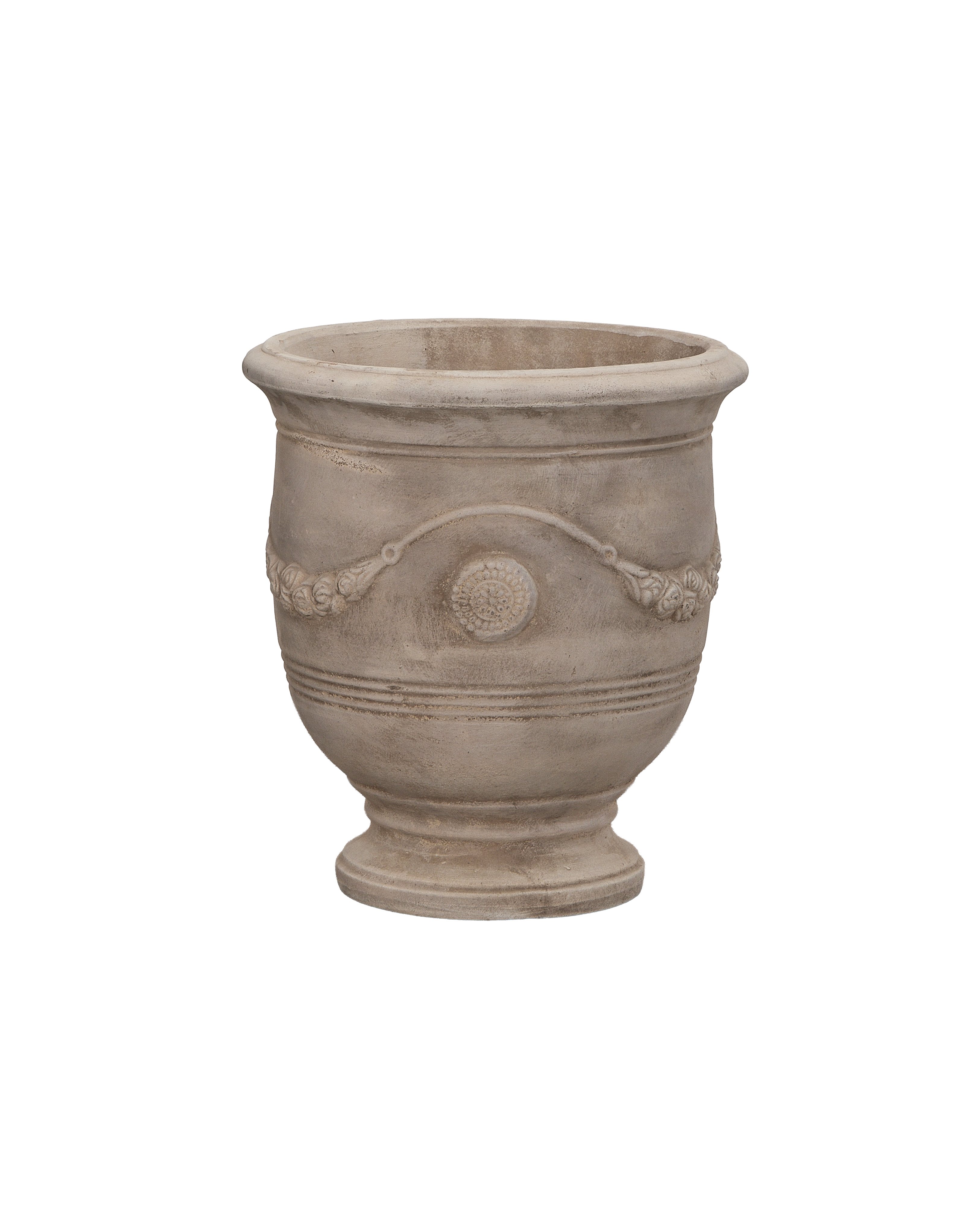 Laurel Planter, Medium, ceramic, front view