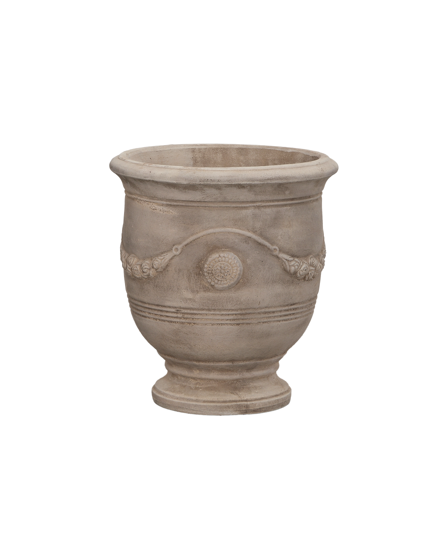 Laurel Planter, Medium, ceramic, front view