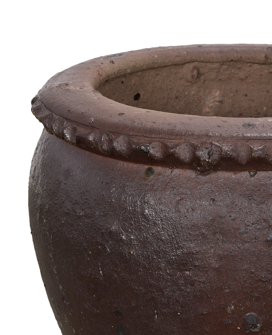 Sienna Wide Mouth Planter, Extra-Small, ceramic, detail