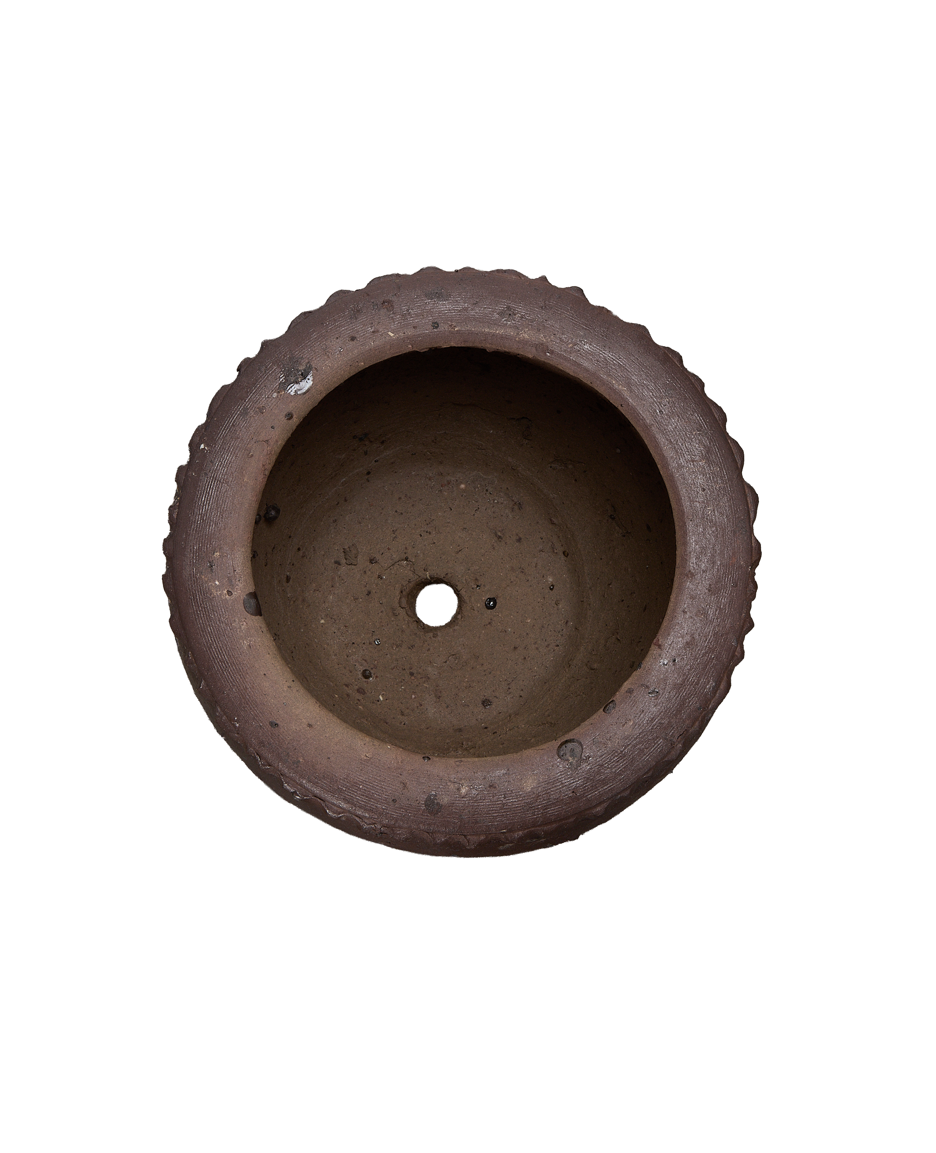 Sienna Wide Mouth Planter, Extra-Small, ceramic, overhead view