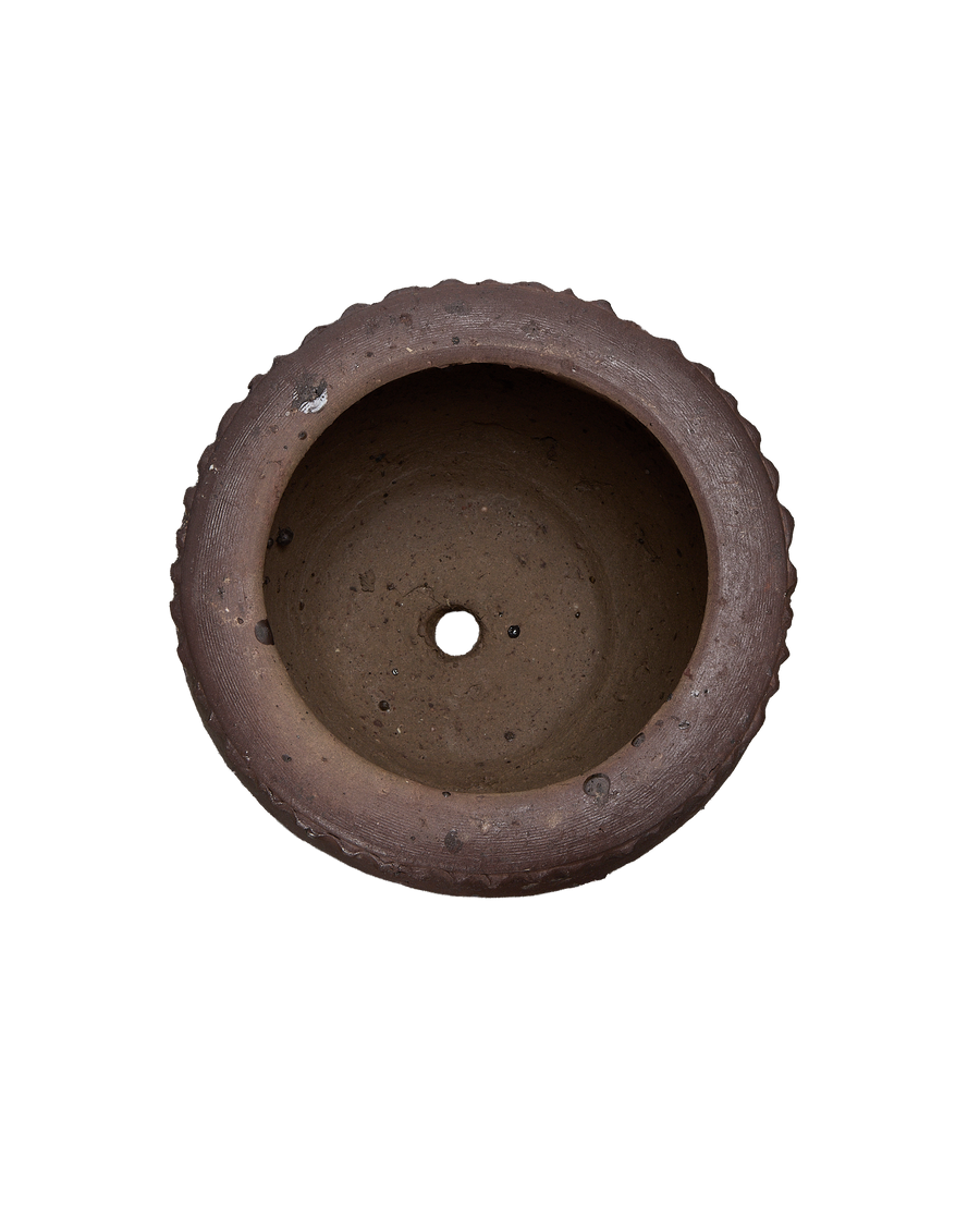 Sienna Wide Mouth Planter, Extra-Small, ceramic, overhead view