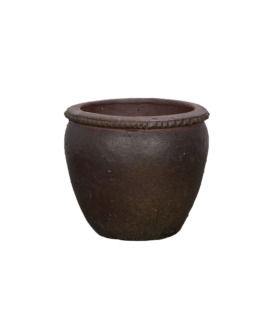 Sienna Wide Mouth Planter, Small, ceramic, detail