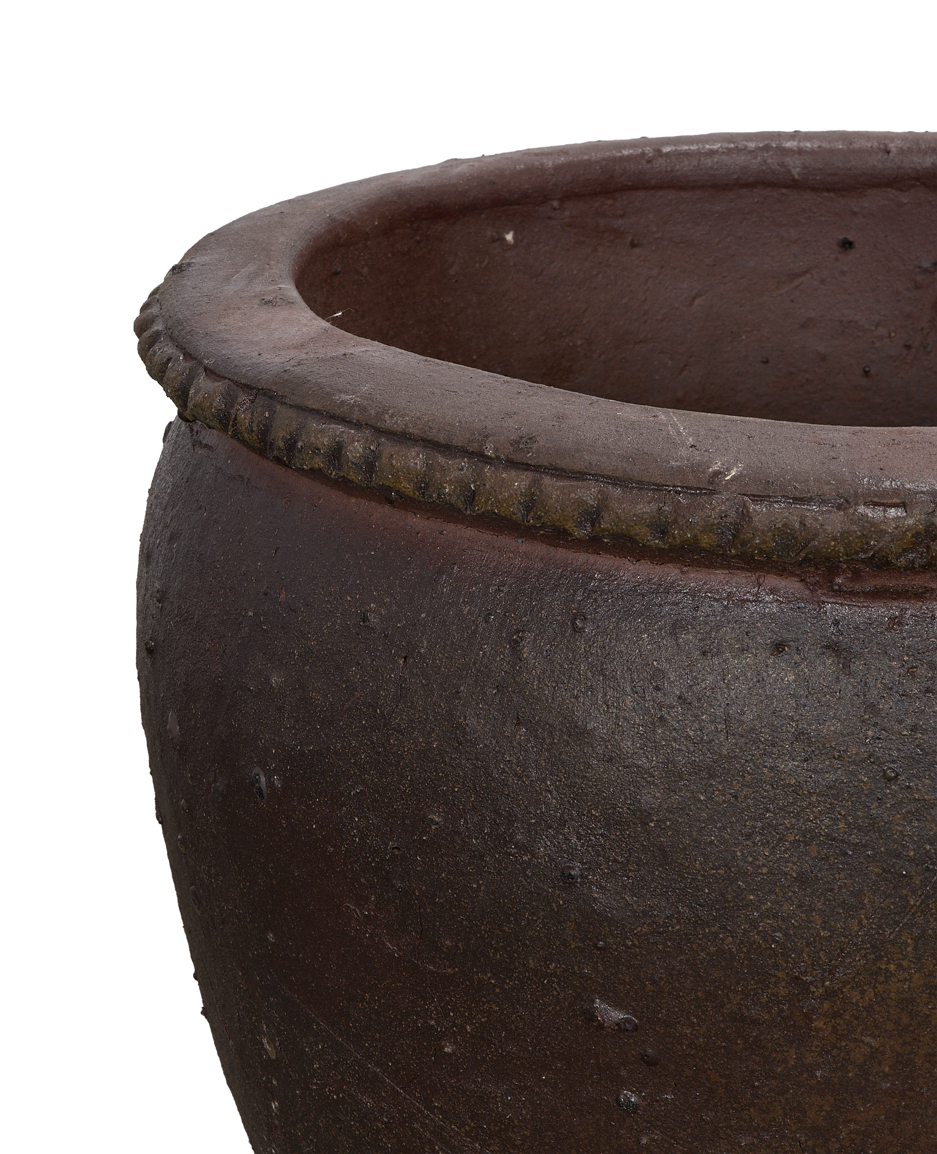 Sienna Wide Mouth Planter, Small, ceramic, detail