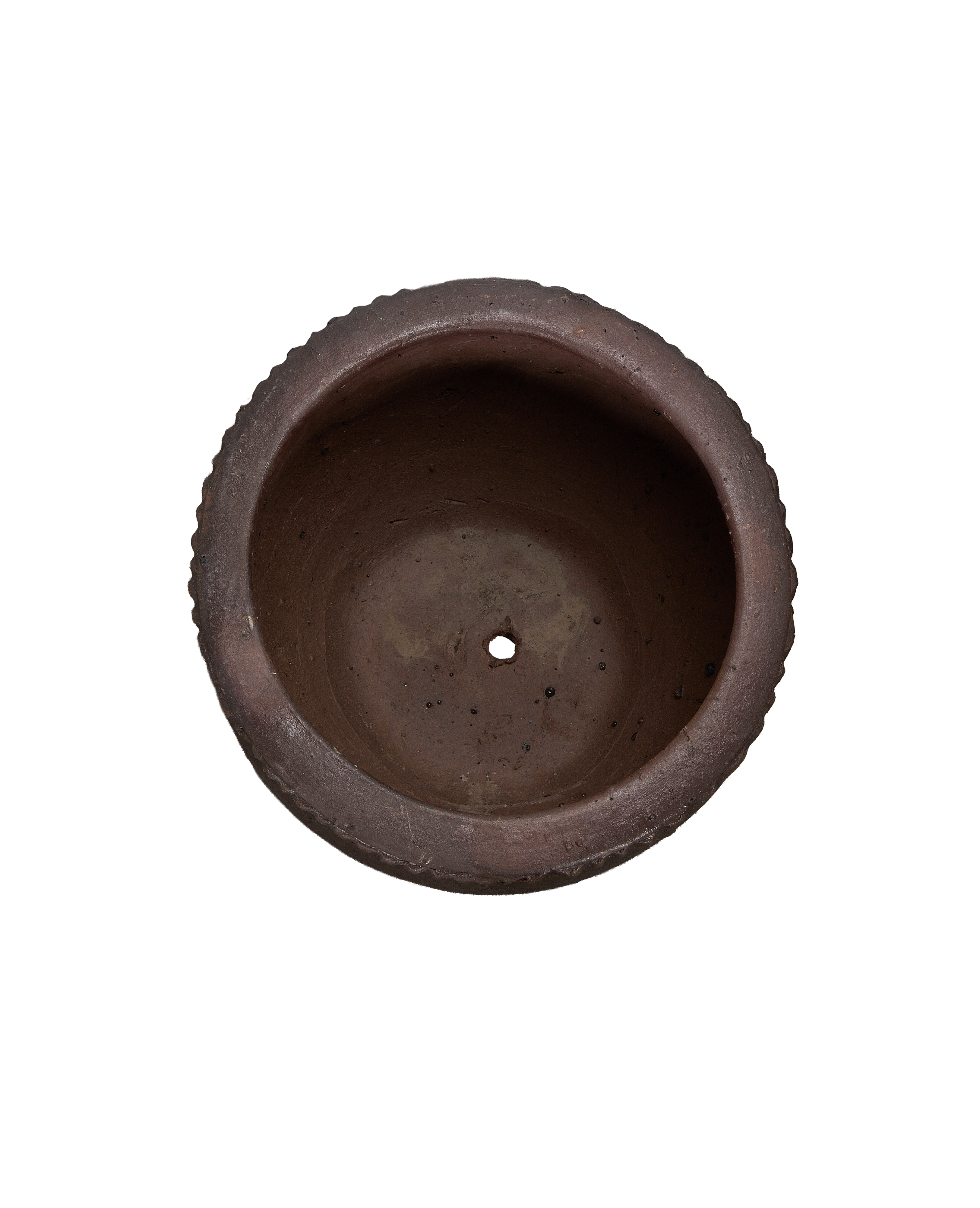 Sienna Wide Mouth Planter, Small, ceramic, overhead view