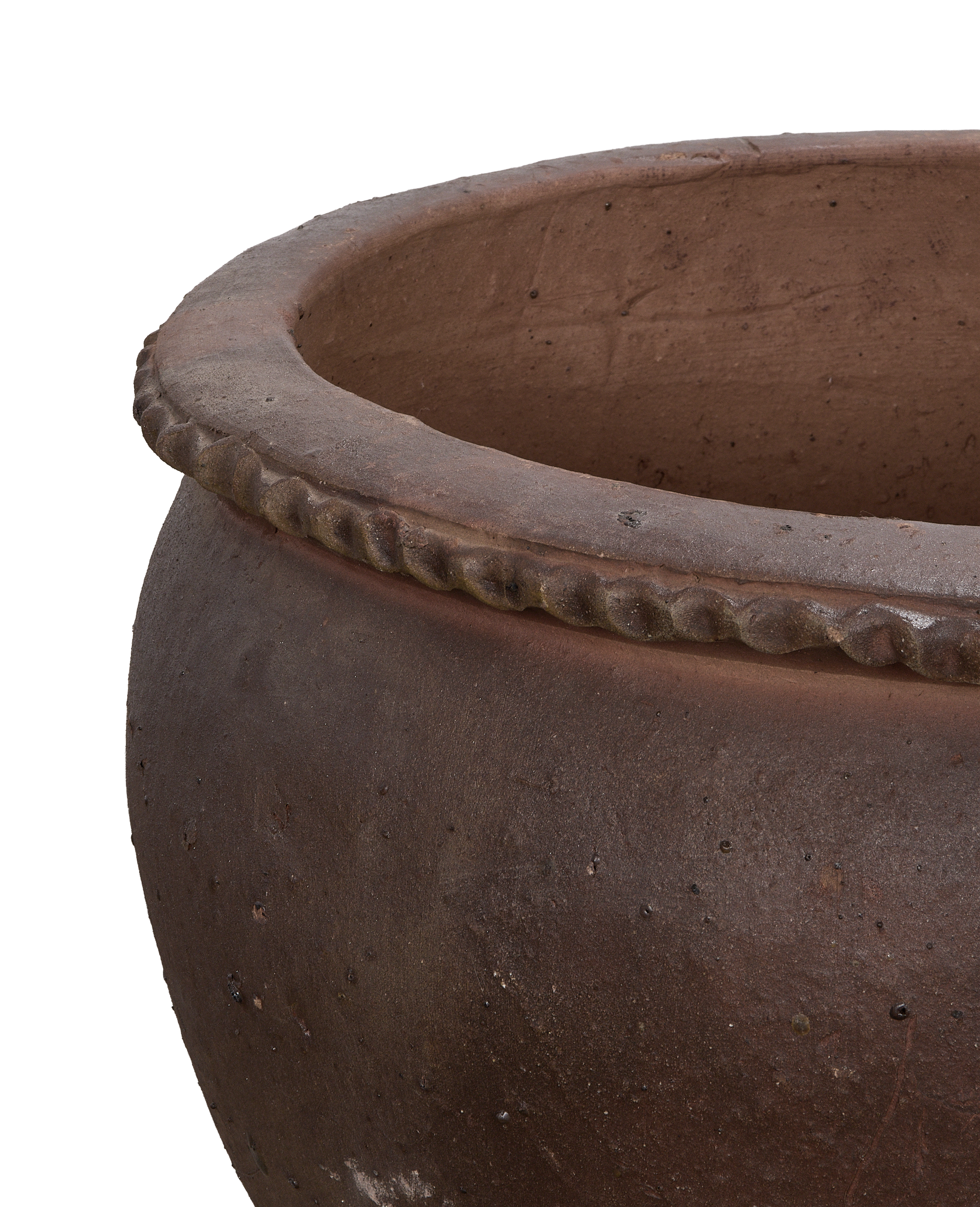 Sienna Wide Mouth Planter, Medium, ceramic, detail