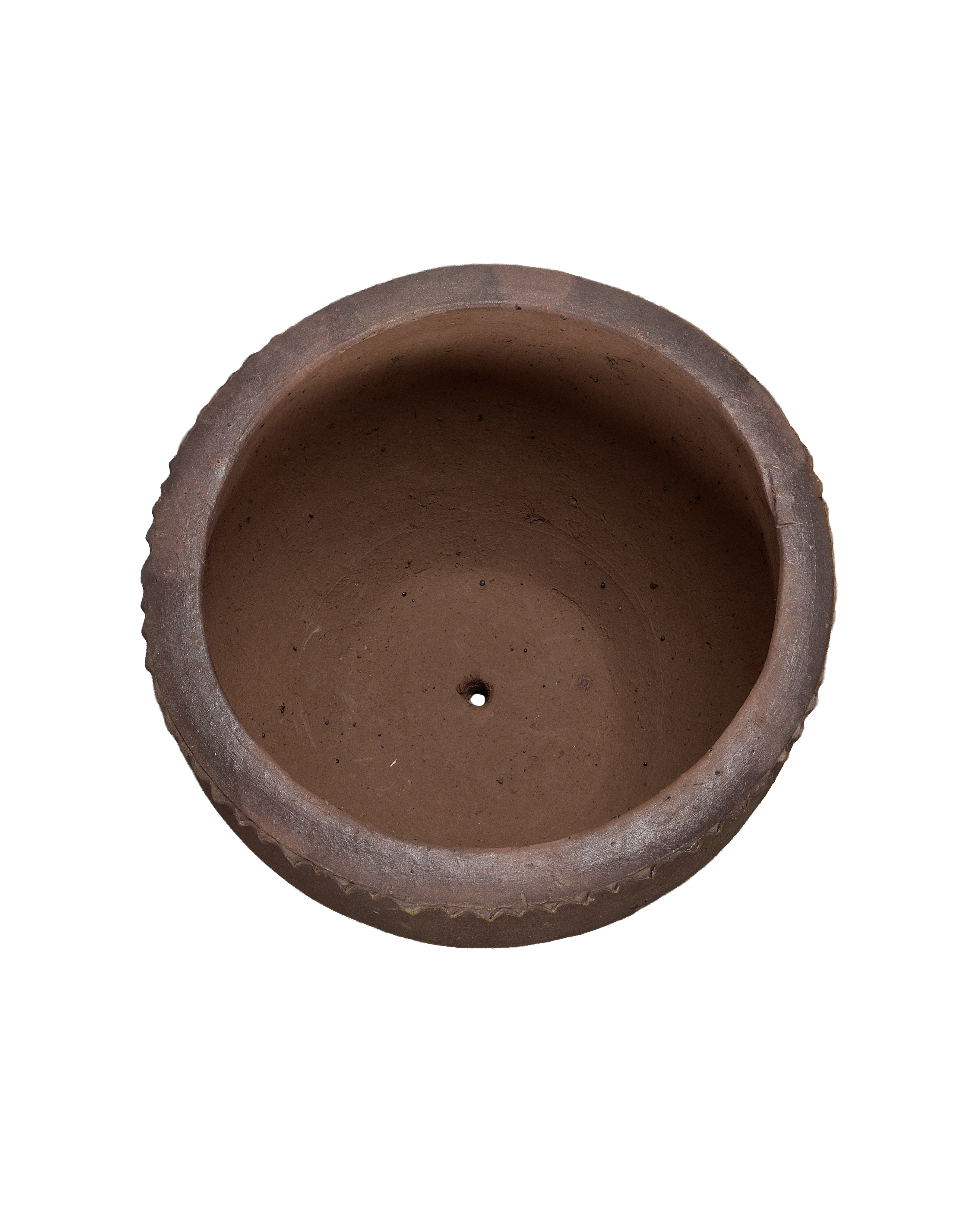Sienna Wide Mouth Planter, Medium, ceramic, overhead view