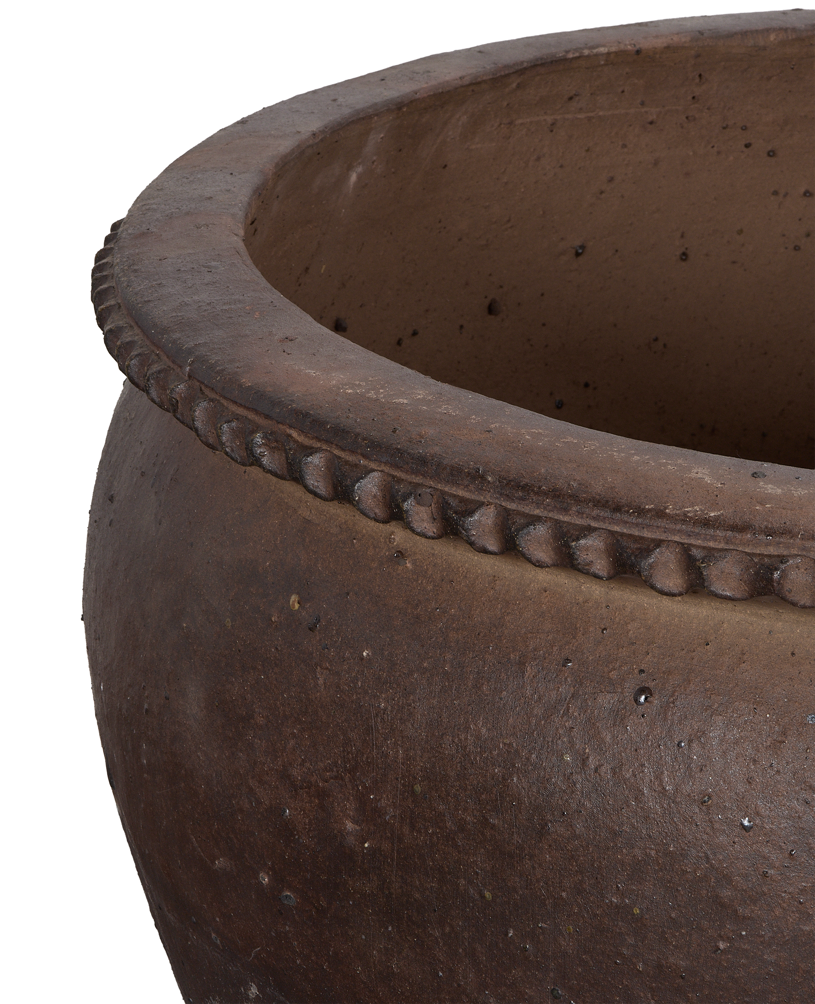 Sienna Wide Mouth Planter, Extra-Large, ceramic, detail