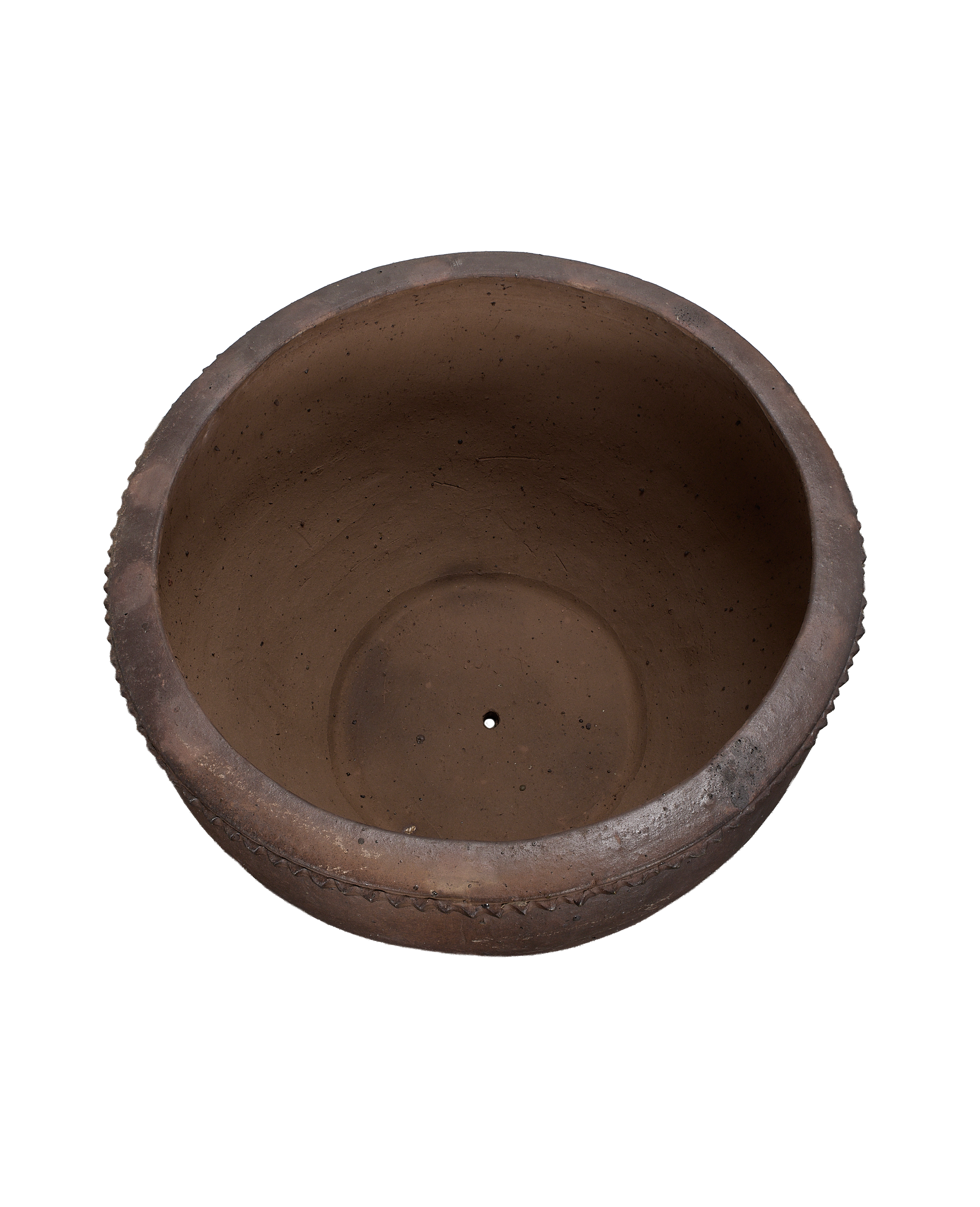 Sienna Wide Mouth Planter, Extra-Large, ceramic, overhead view