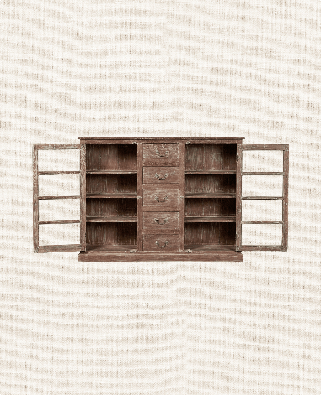 Vintage Wood Cabinet from India made of Wood