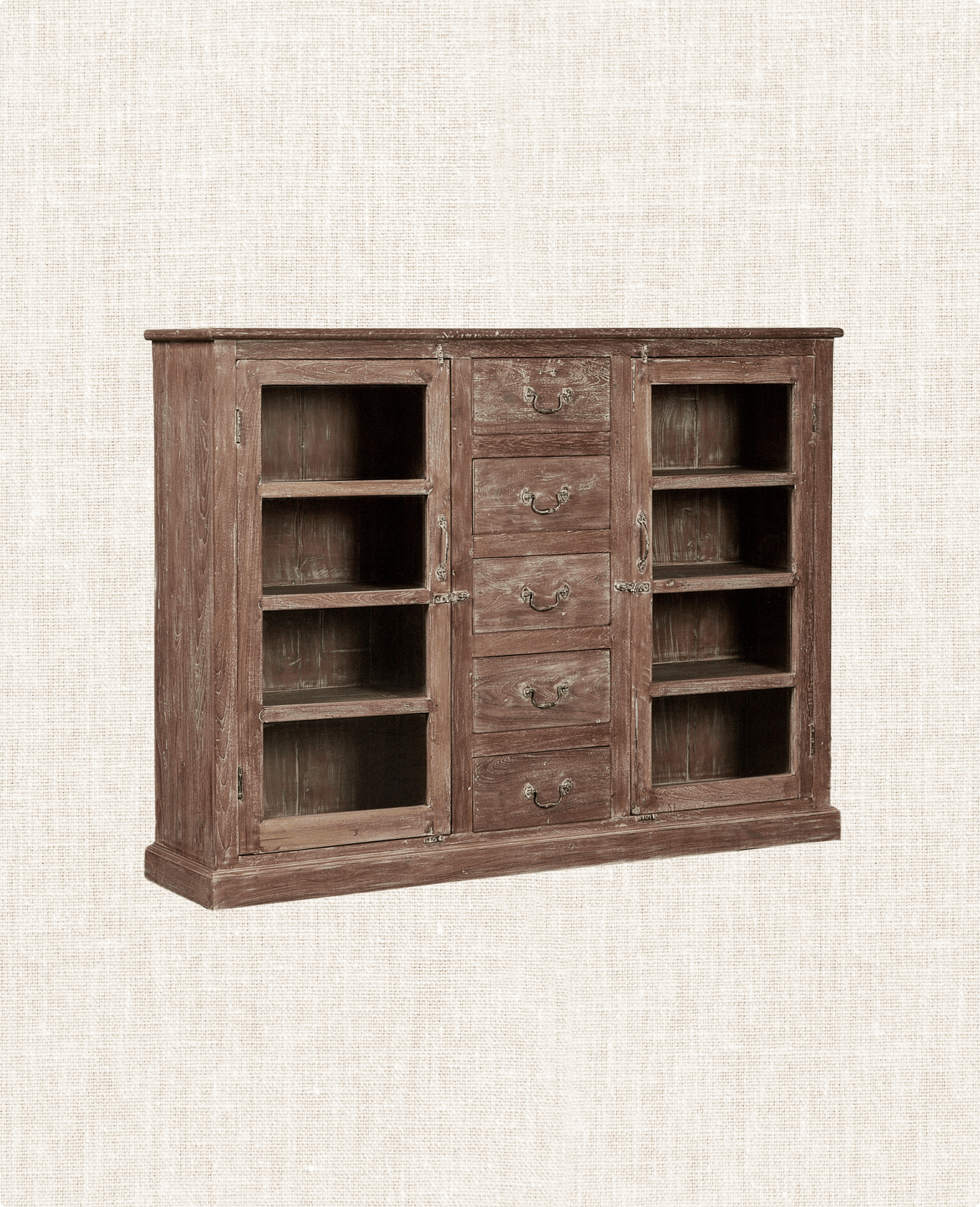 Vintage Wood Cabinet from India made of Wood